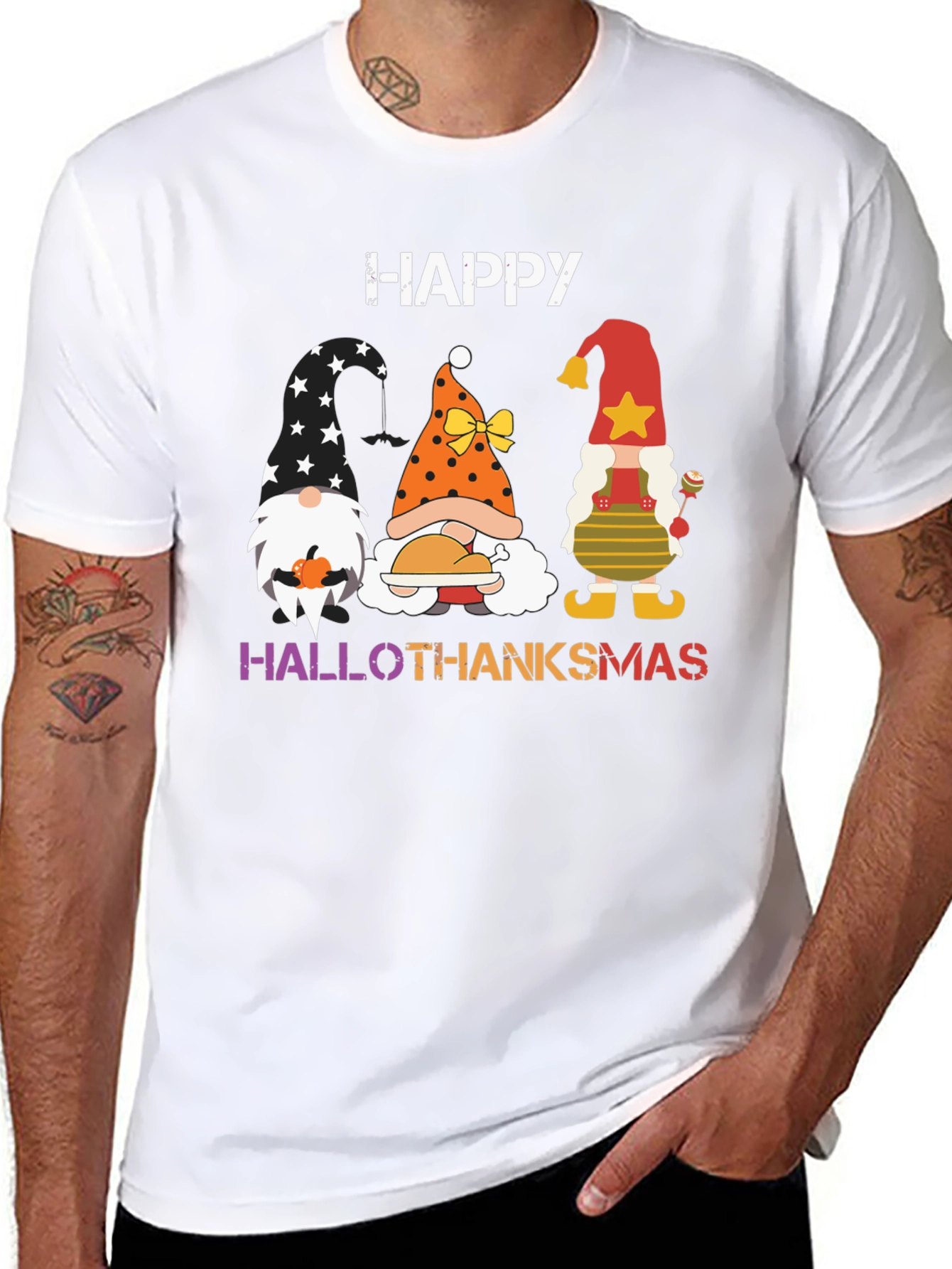 Hallothanksmas Gnome T-Shirt