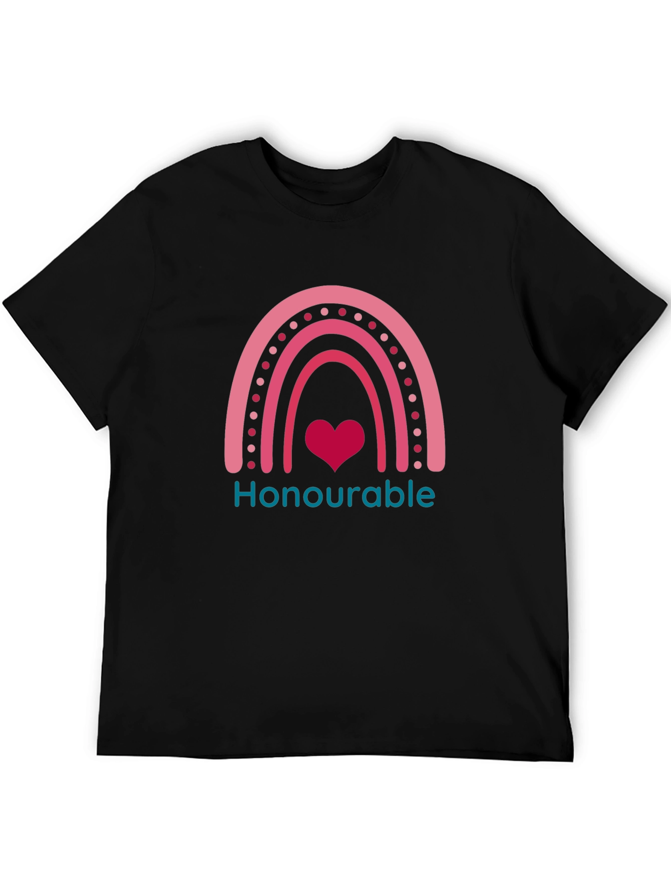 Honourable Rainbow Heart Graphic Tee