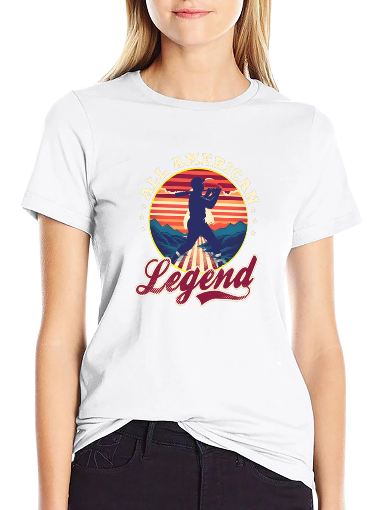 All American Legend Baseball Graphic Tee