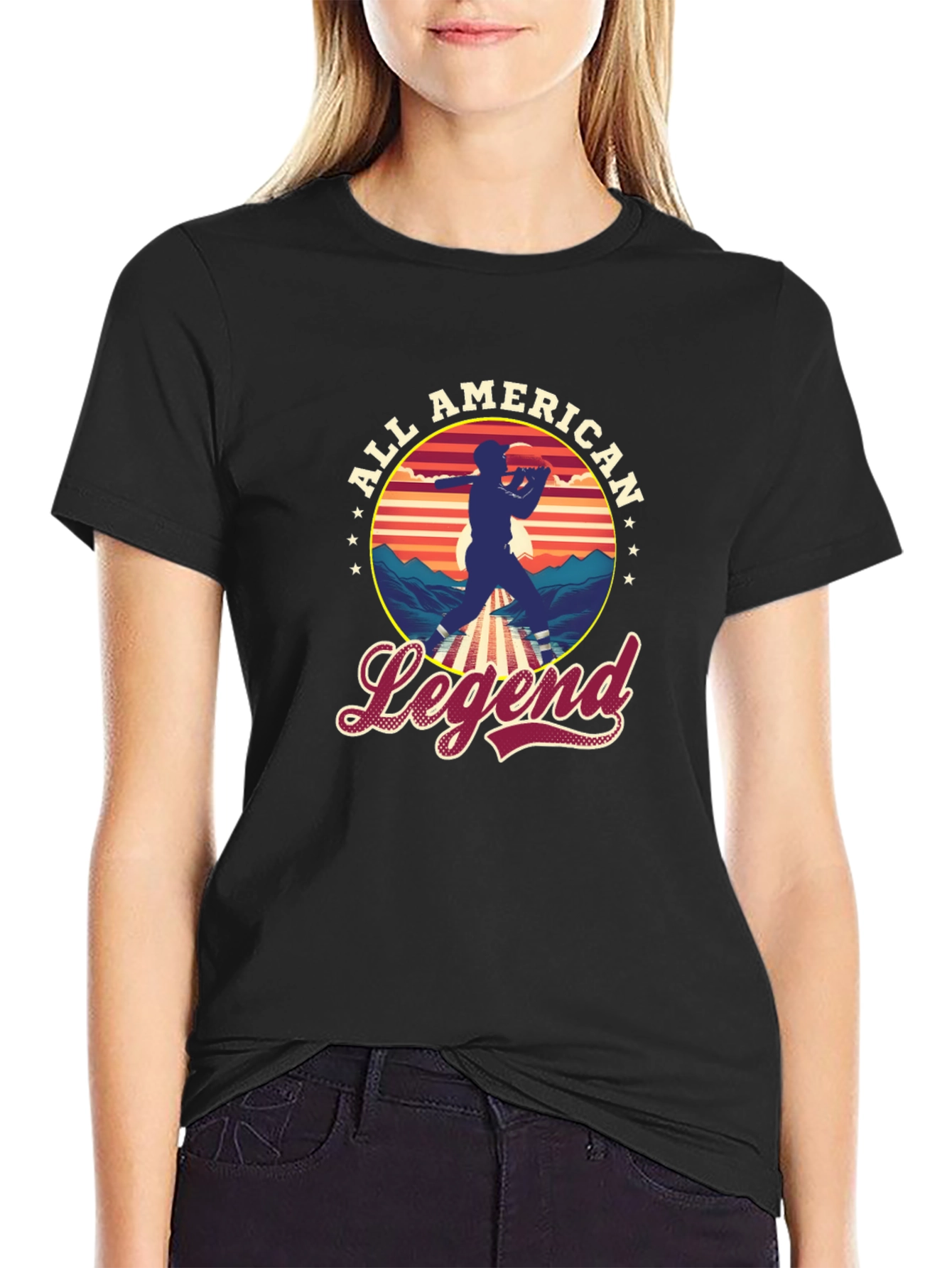All American Legend Baseball Graphic Tee