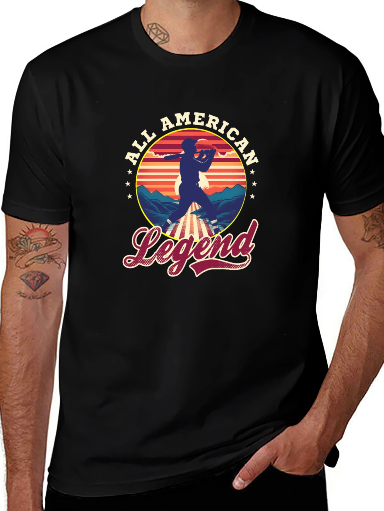 All American Legend Baseball Graphic Tee