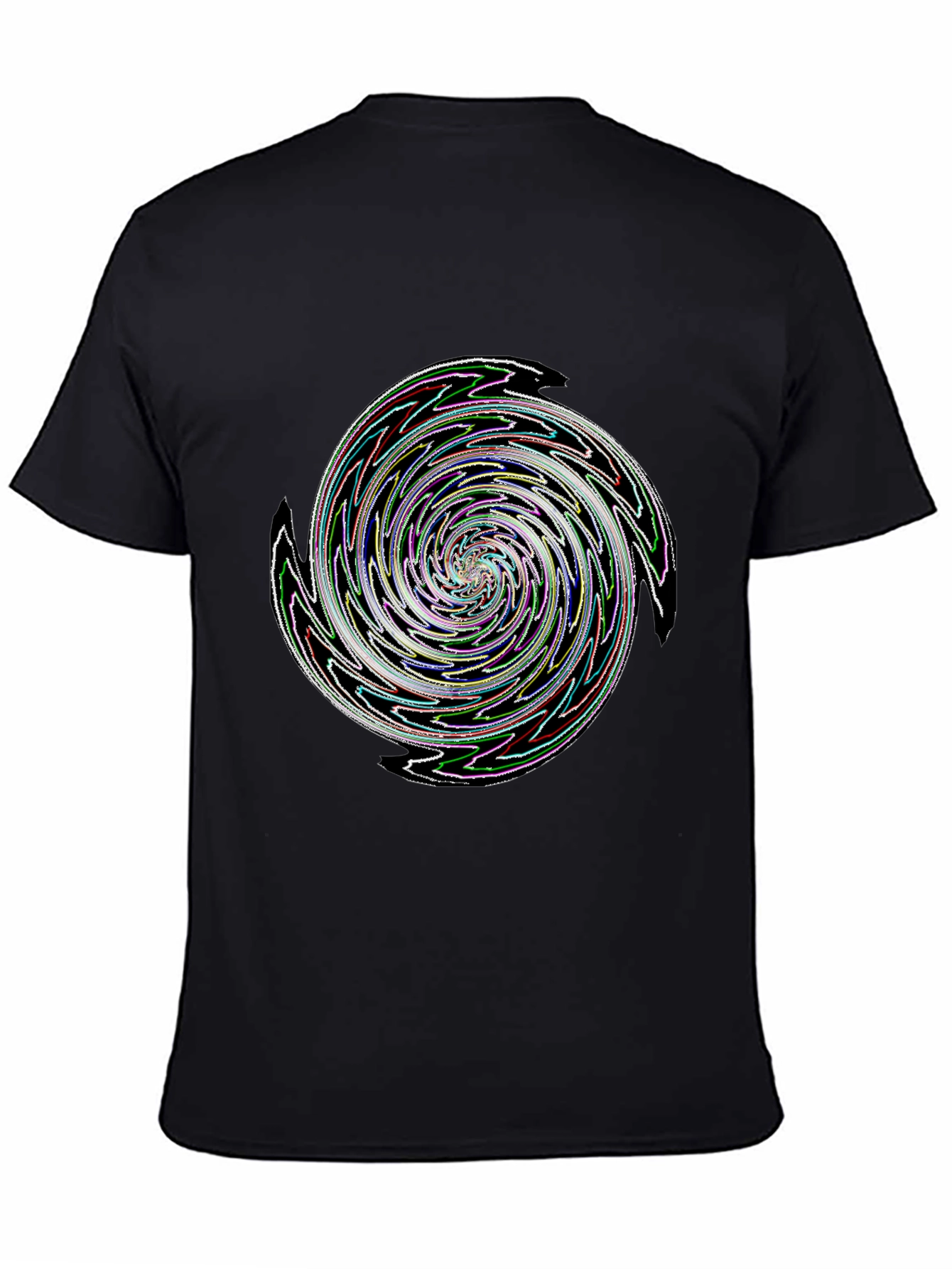 Swirl Graphic Tee - Mens Black T-Shirt