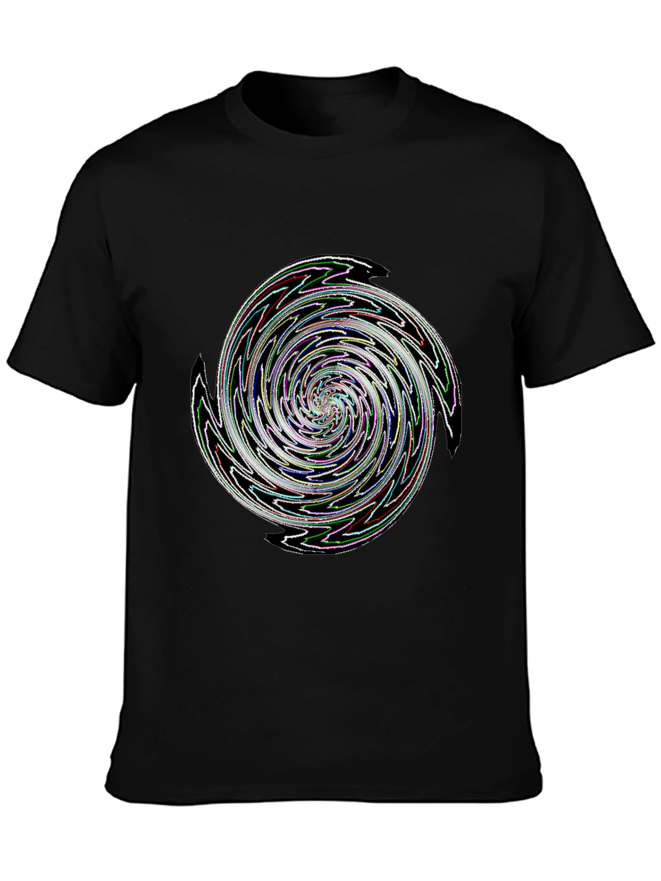 Swirl Graphic Tee - Mens Black T-Shirt