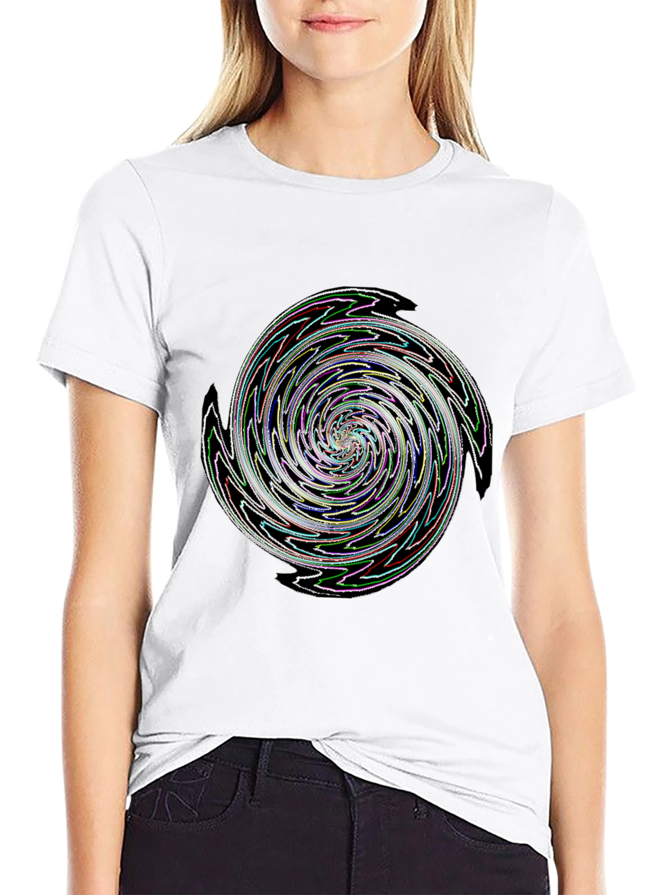 Swirl Graphic Tee - Mens Black T-Shirt
