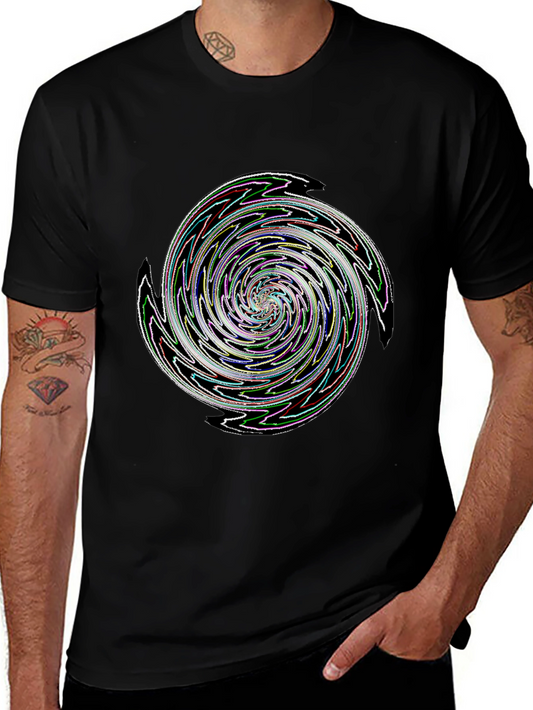 Swirl Graphic Tee - Mens Black T-Shirt