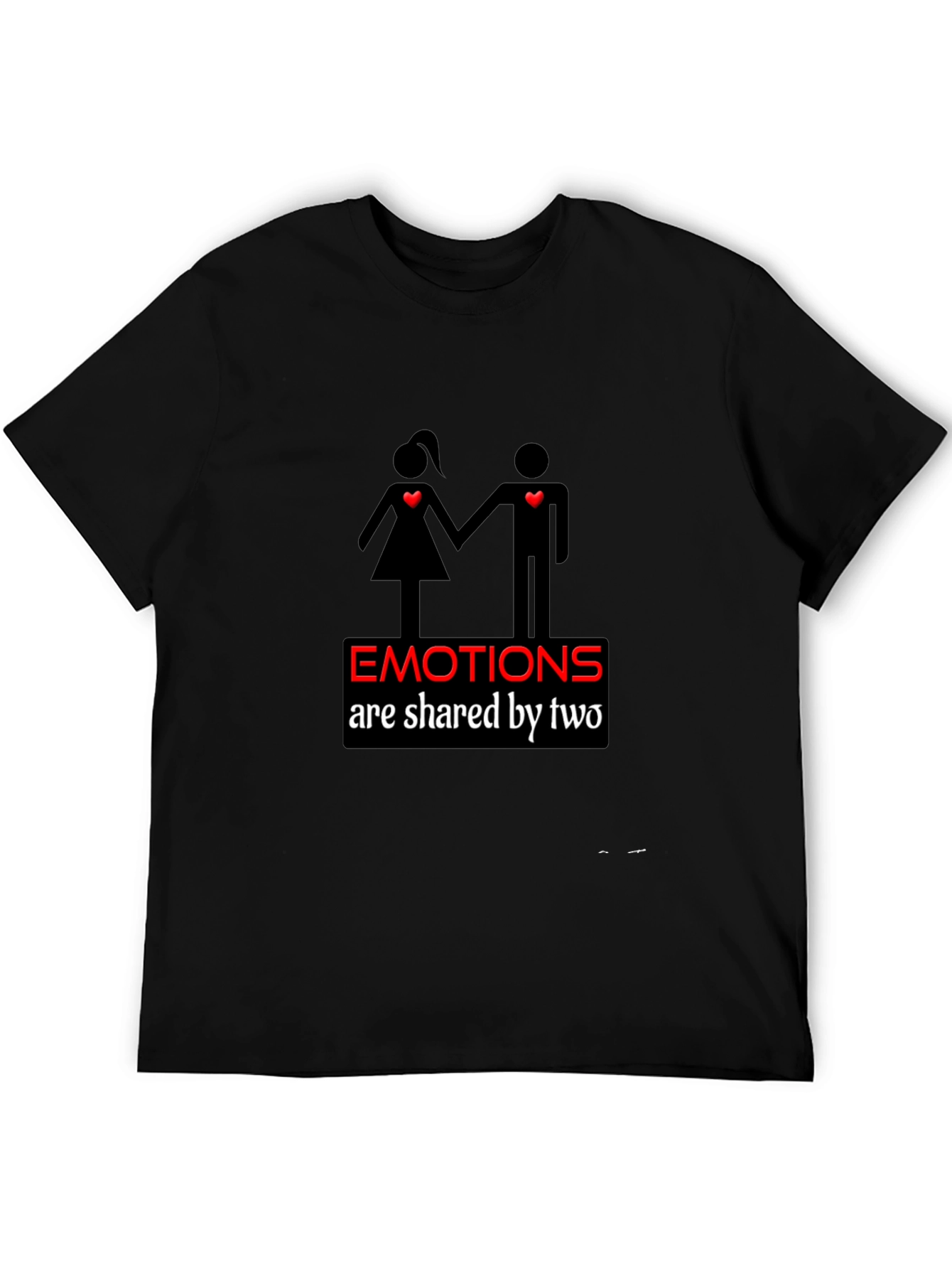 Emotional Connection Black Graphic Tee