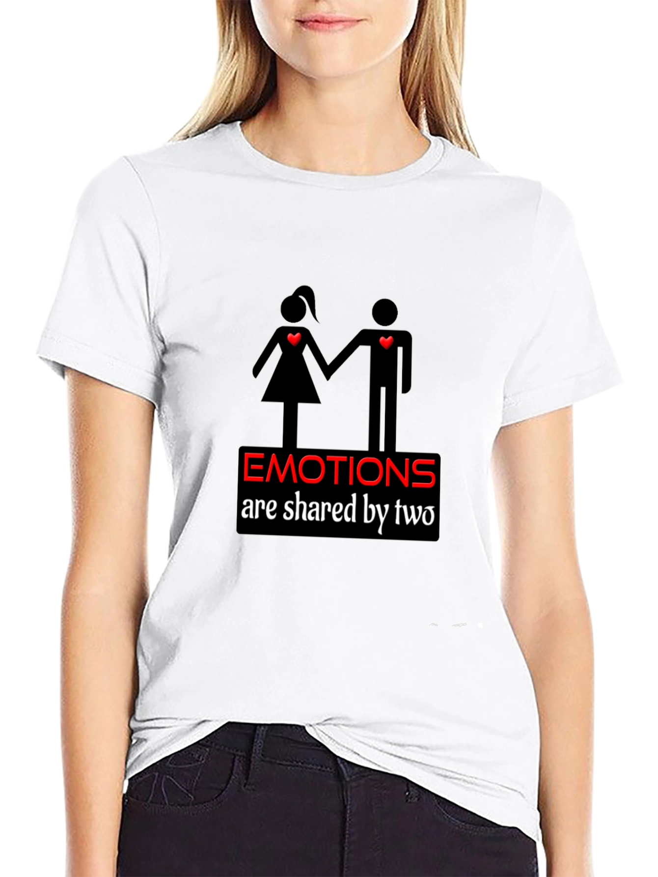 Emotional Connection Black Graphic Tee