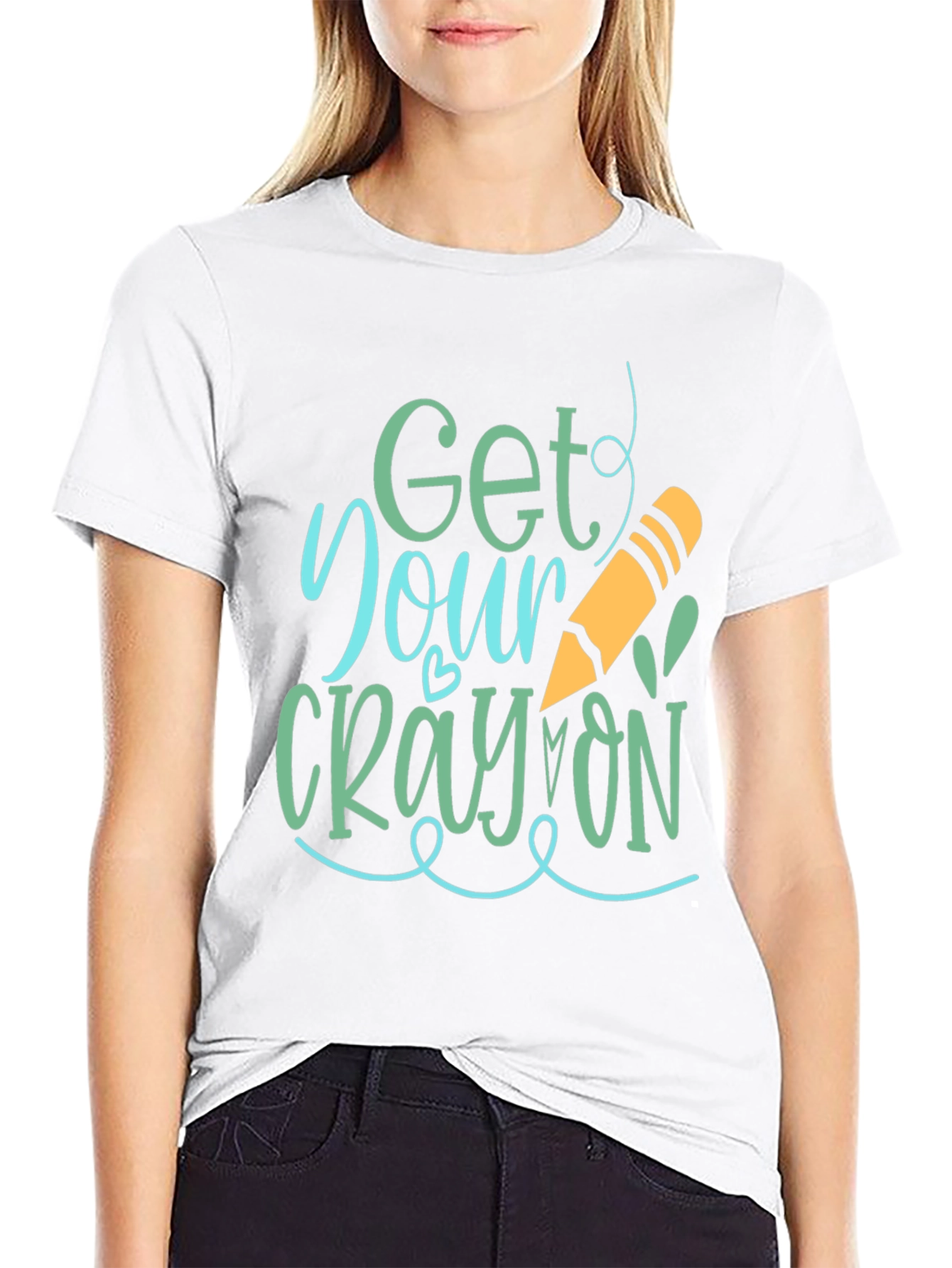 Get Your Crayon On Graphic Tee