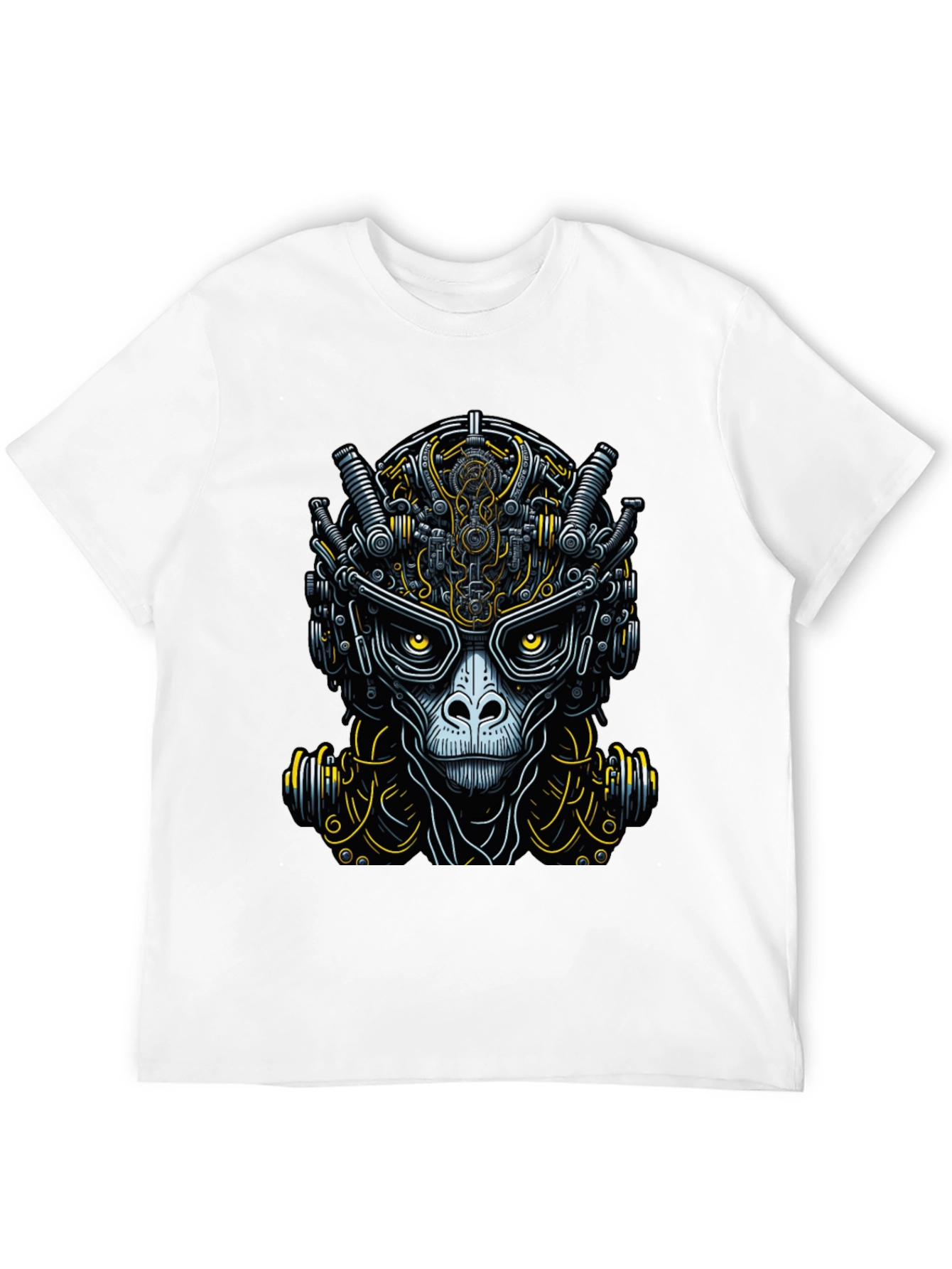 Cyberpunk Ape Graphic Tee - Unique Futuristic Design