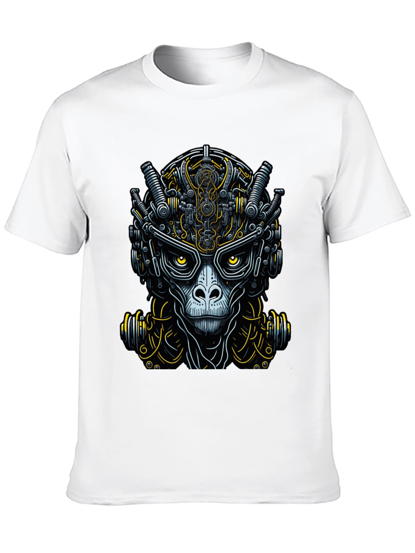 Cyberpunk Ape Graphic Tee - Unique Futuristic Design