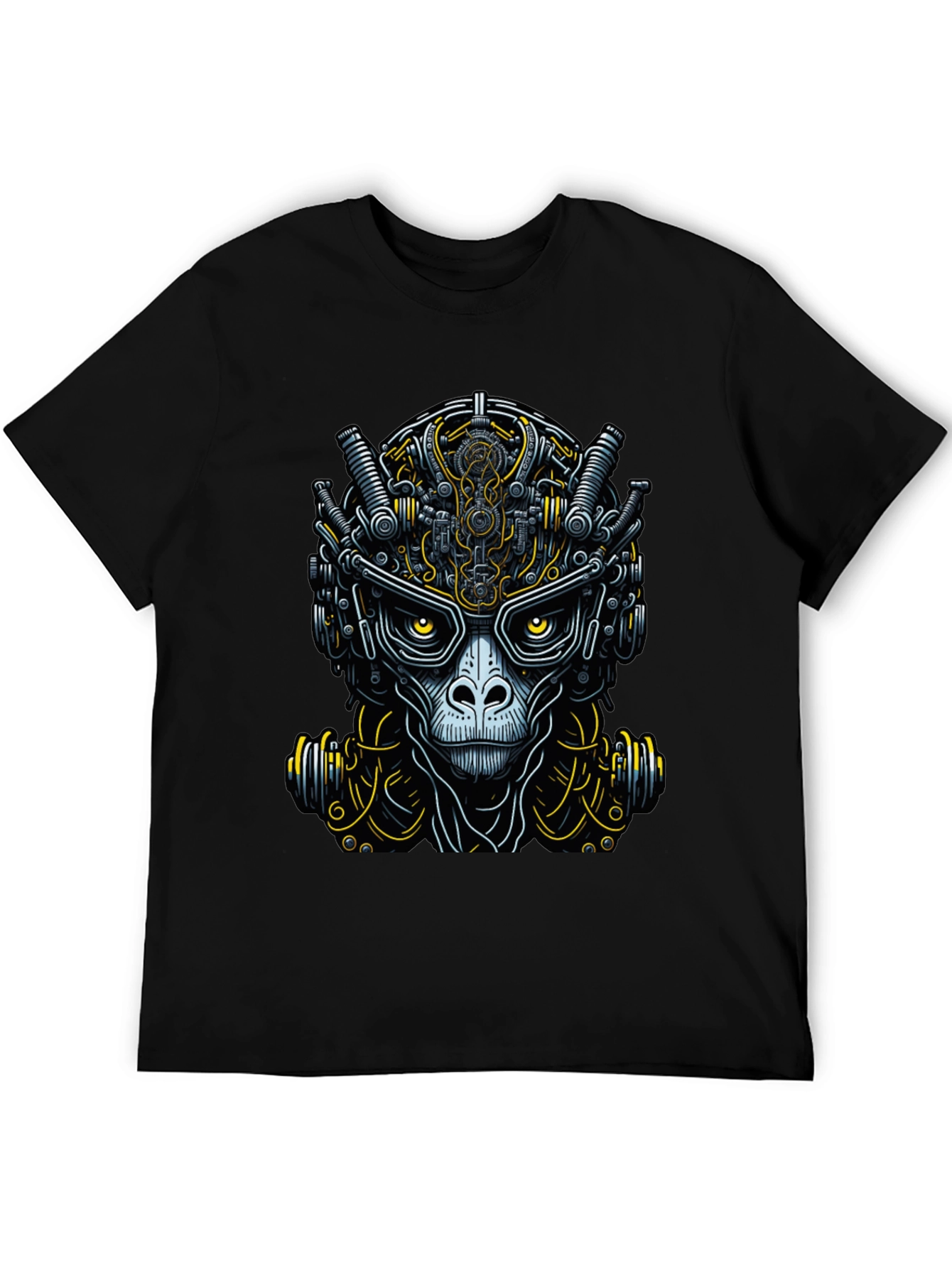 Cyberpunk Ape Graphic Tee - Unique Futuristic Design