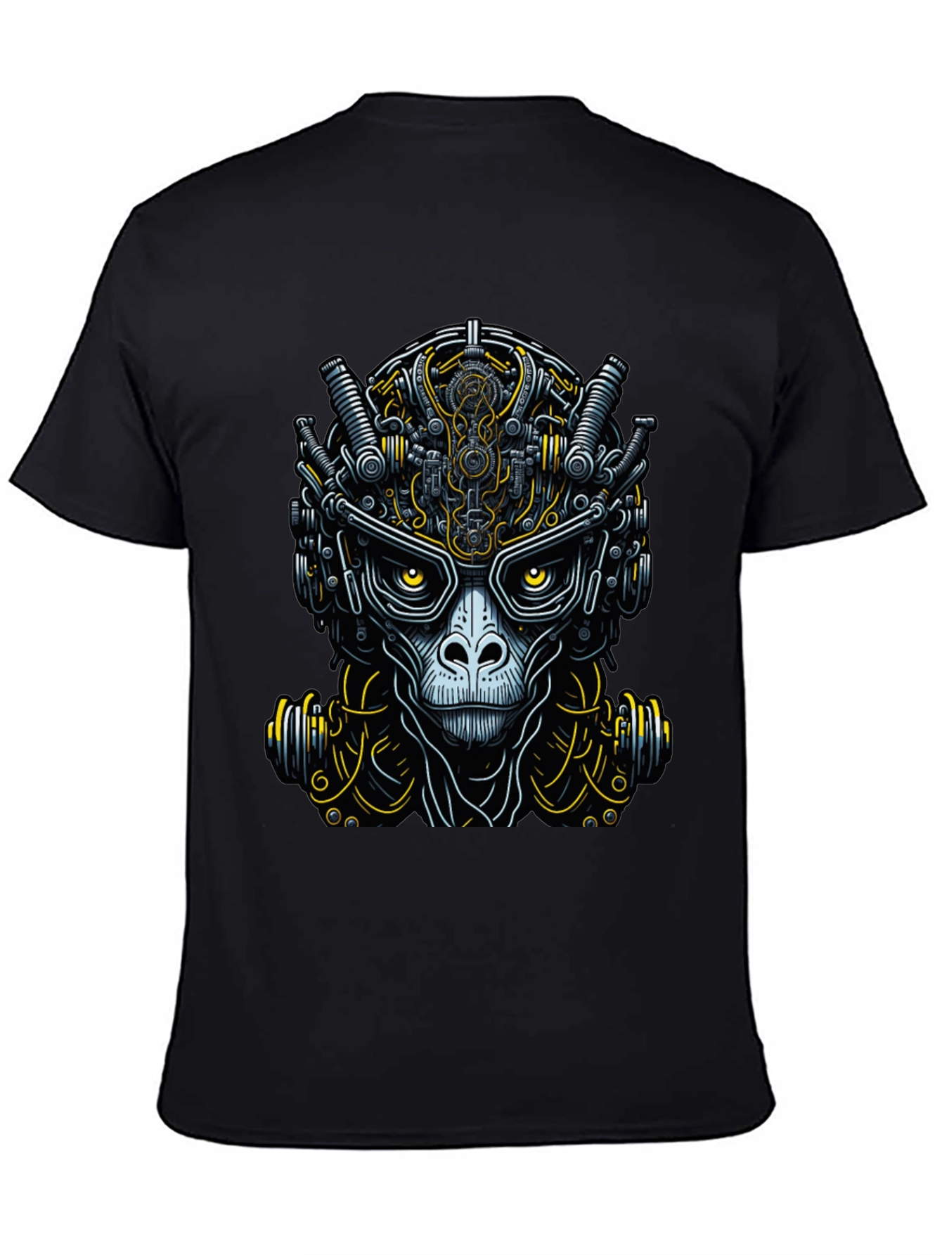 Cyberpunk Ape Graphic Tee - Unique Futuristic Design