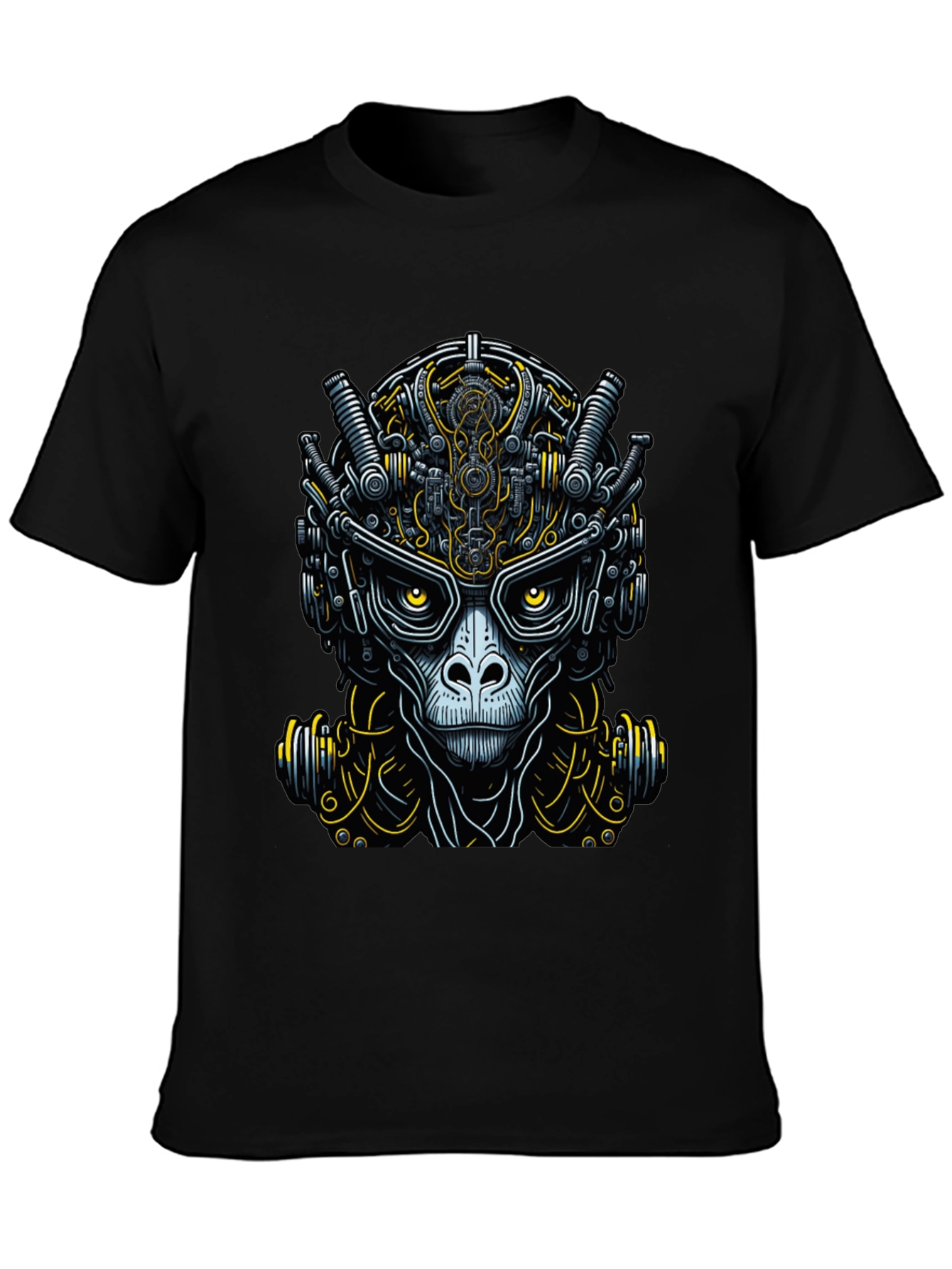 Cyberpunk Ape Graphic Tee - Unique Futuristic Design