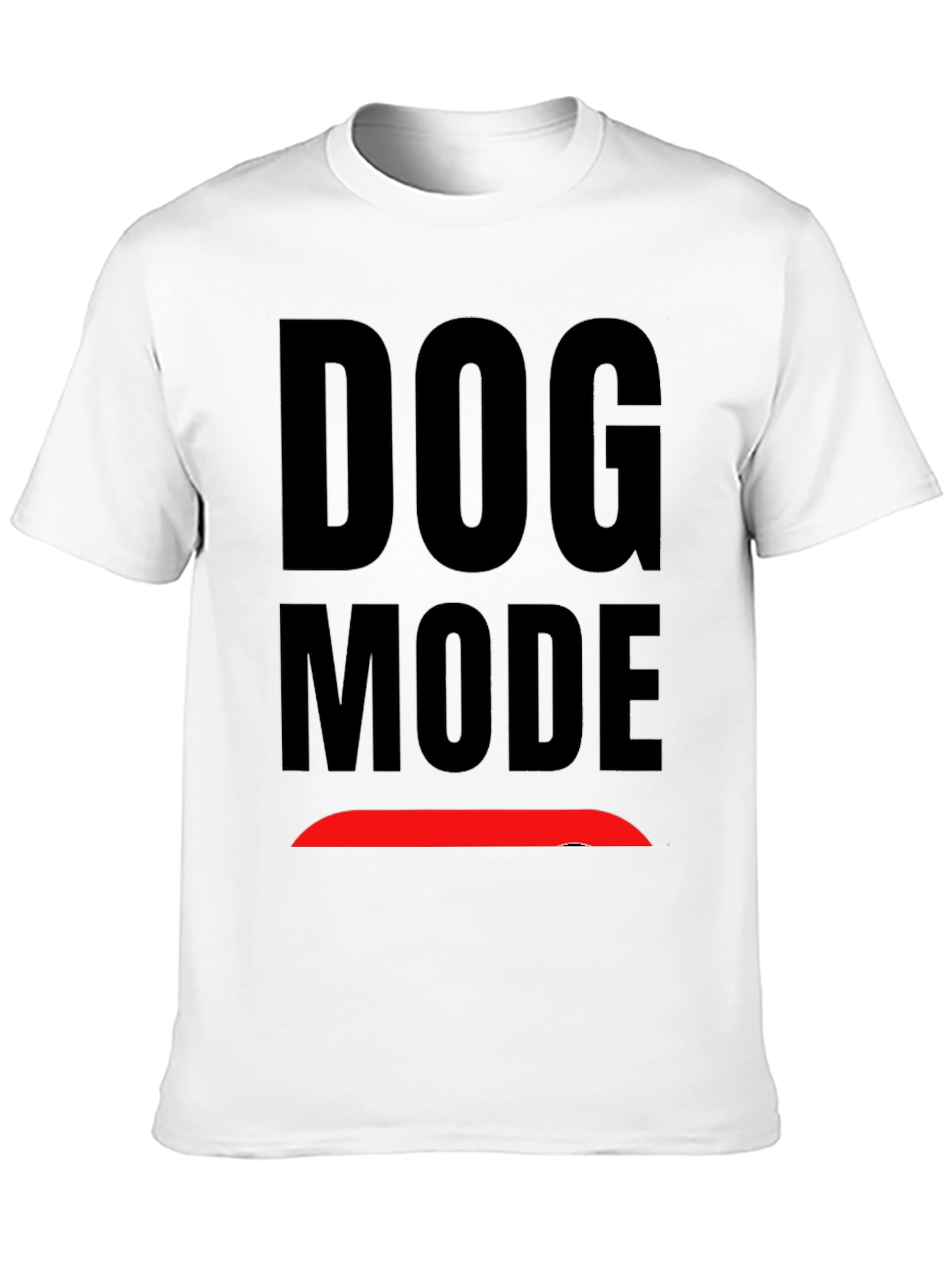 Dog Mode Graphic Black T-Shirt