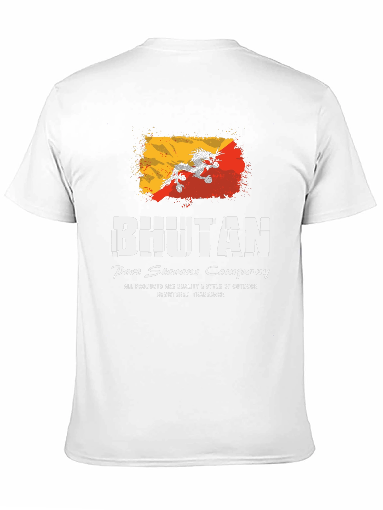 Bhutan Flag T-Shirt - Port Stevens Company