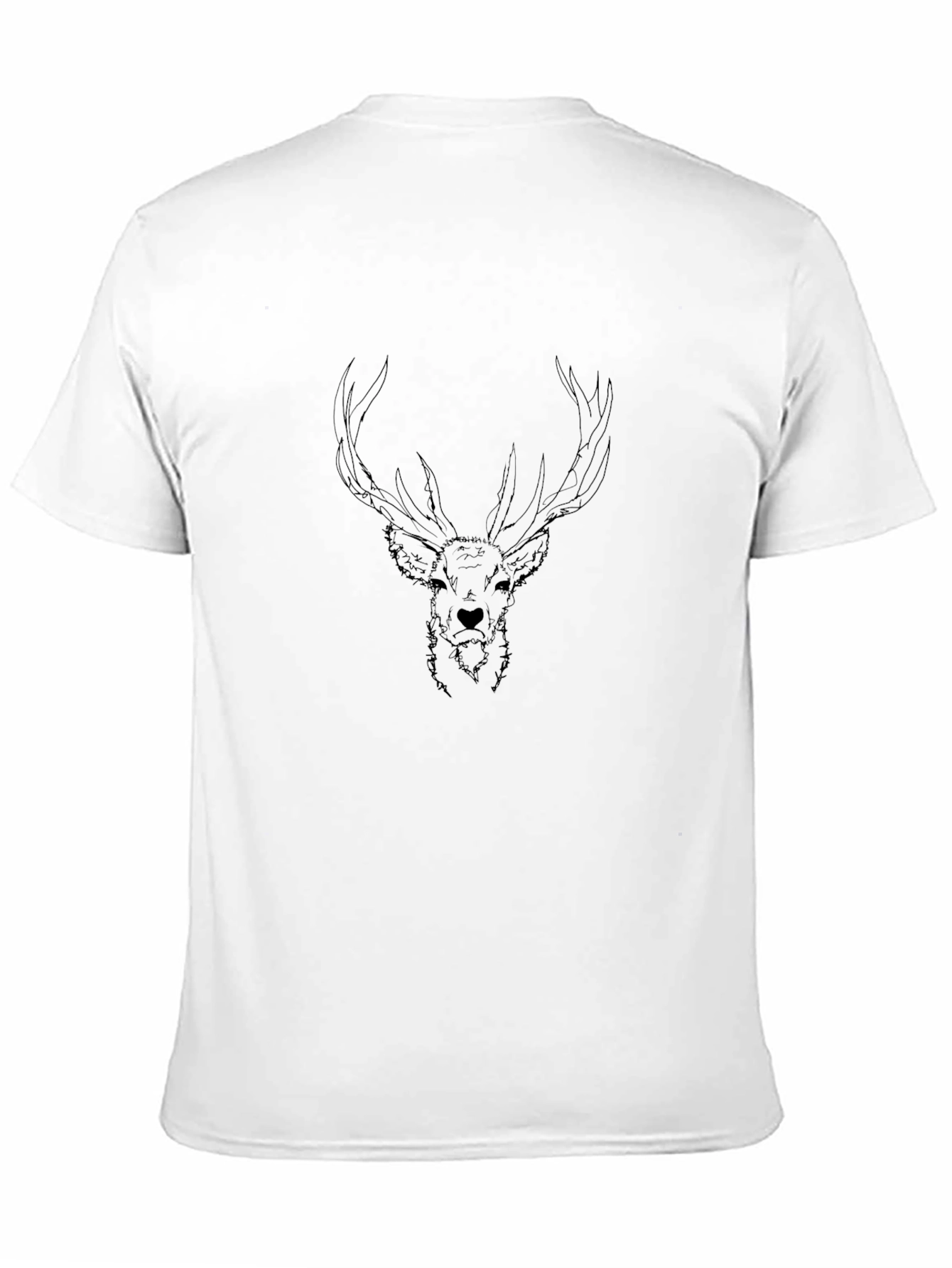 Black Deer Graphic T-Shirt - Stylish Mens Tee