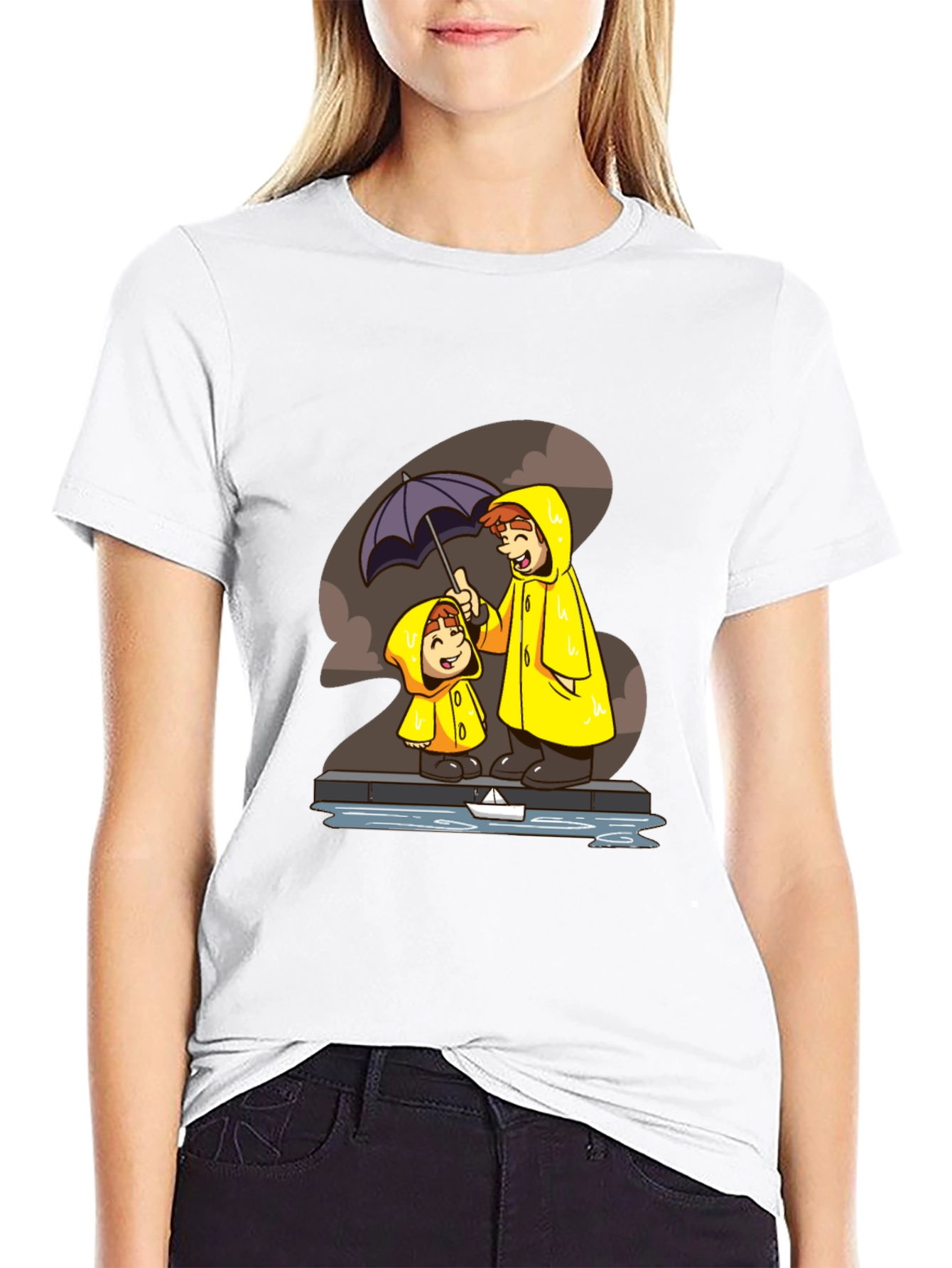 Rainy Day Cartoon T-Shirt