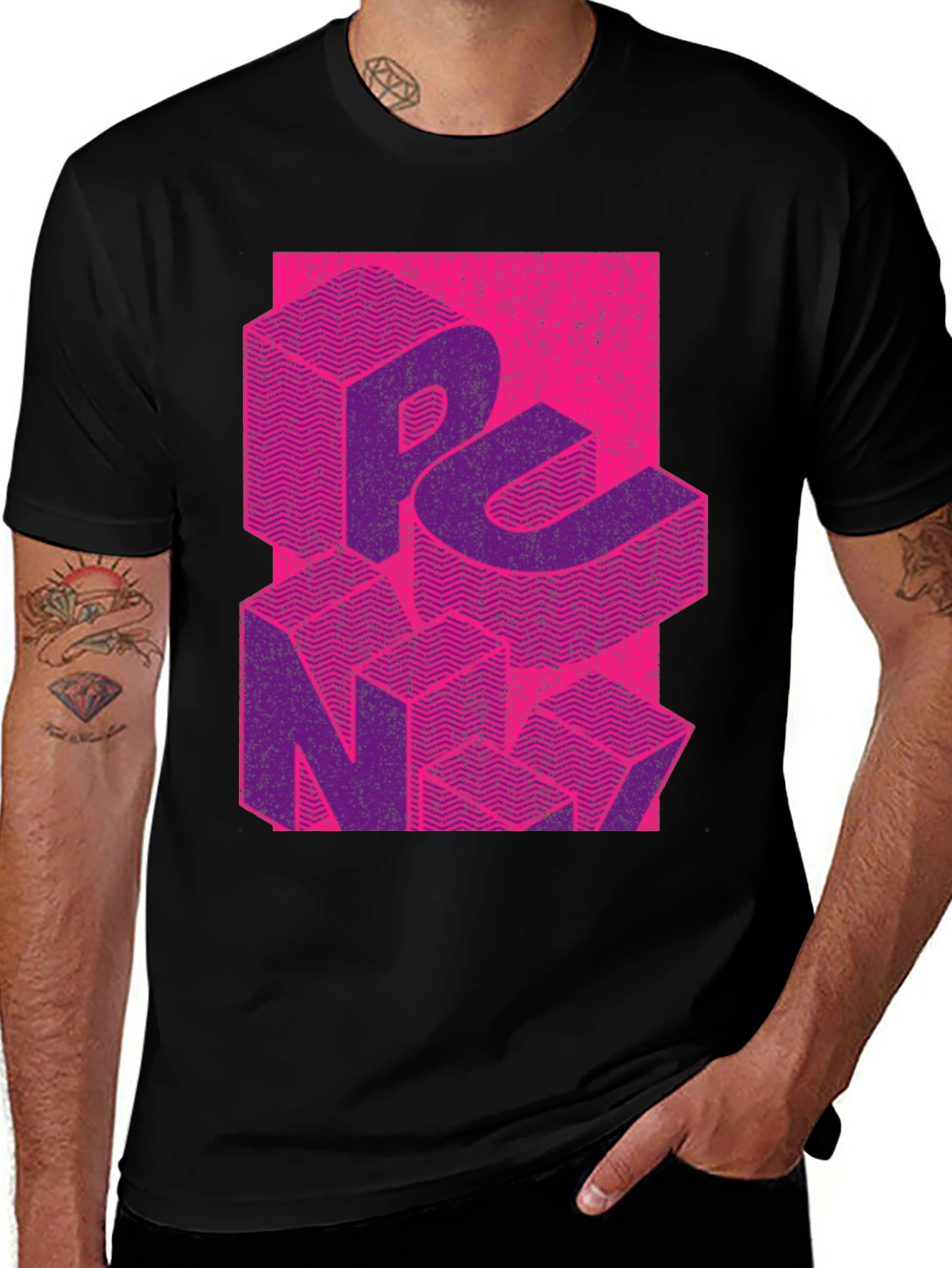Geometric Graphic Print Tee