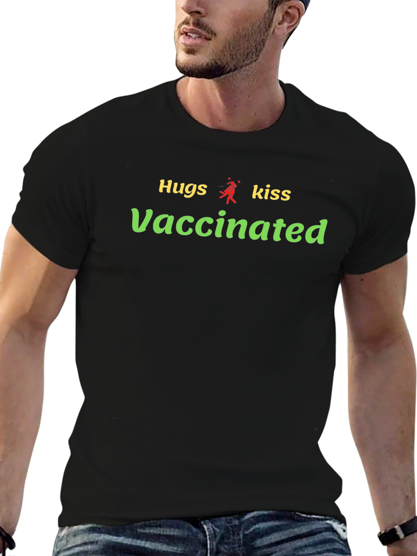 Hugs Kiss Vaccinated T-Shirt