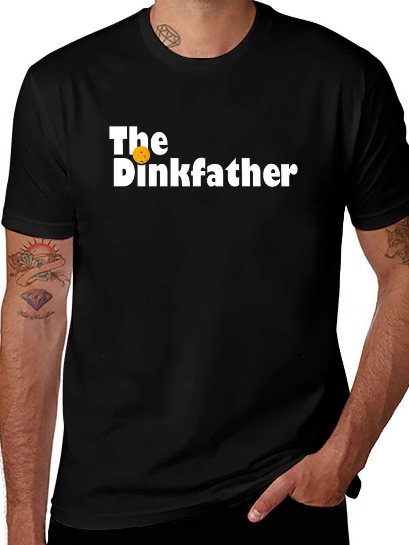 The Dinkfather Funny Pickleball T-Shirt