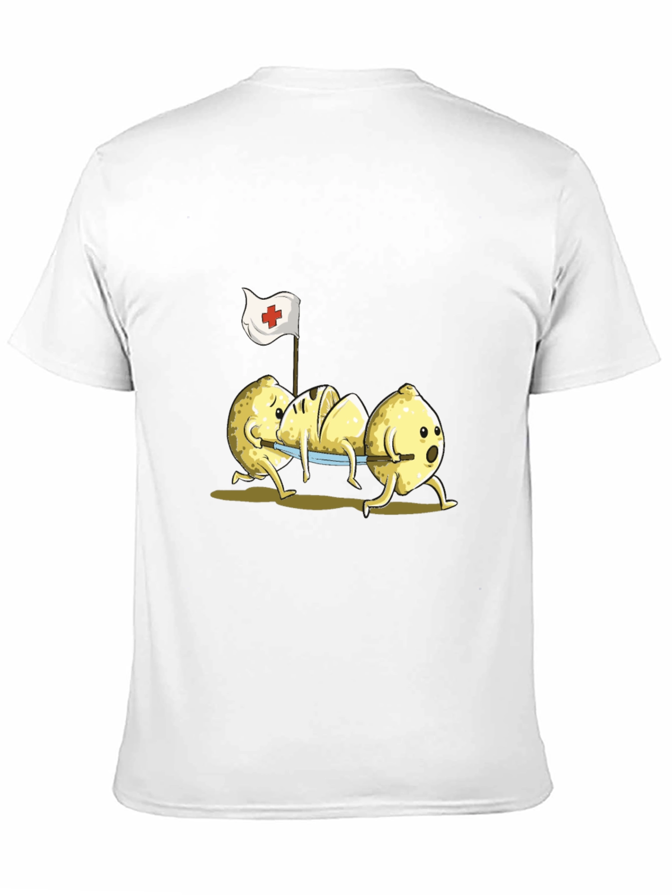 Funny Lemon First Aid Black T-Shirt