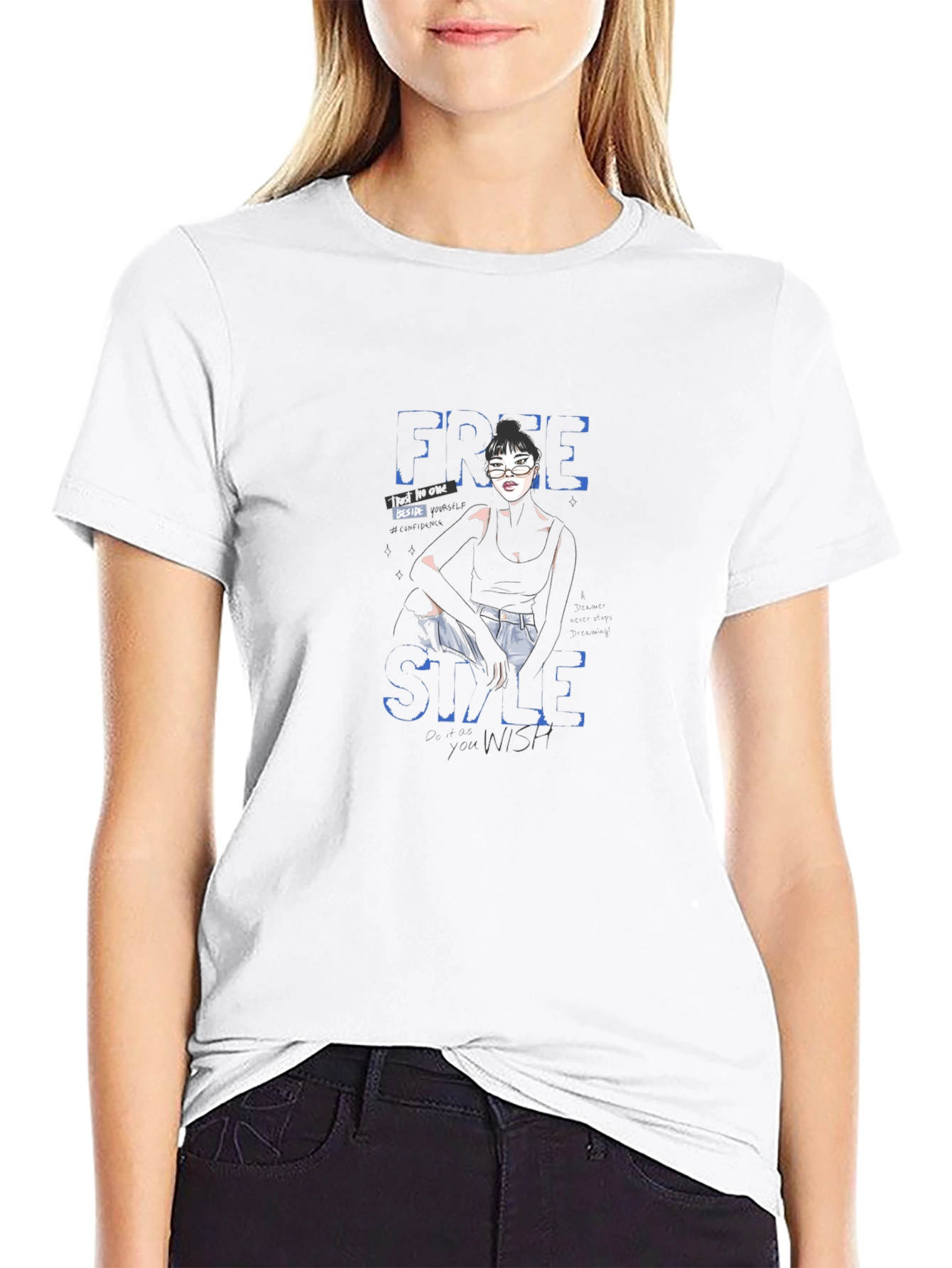 Edgy Style Black T-Shirt with Graphic Design