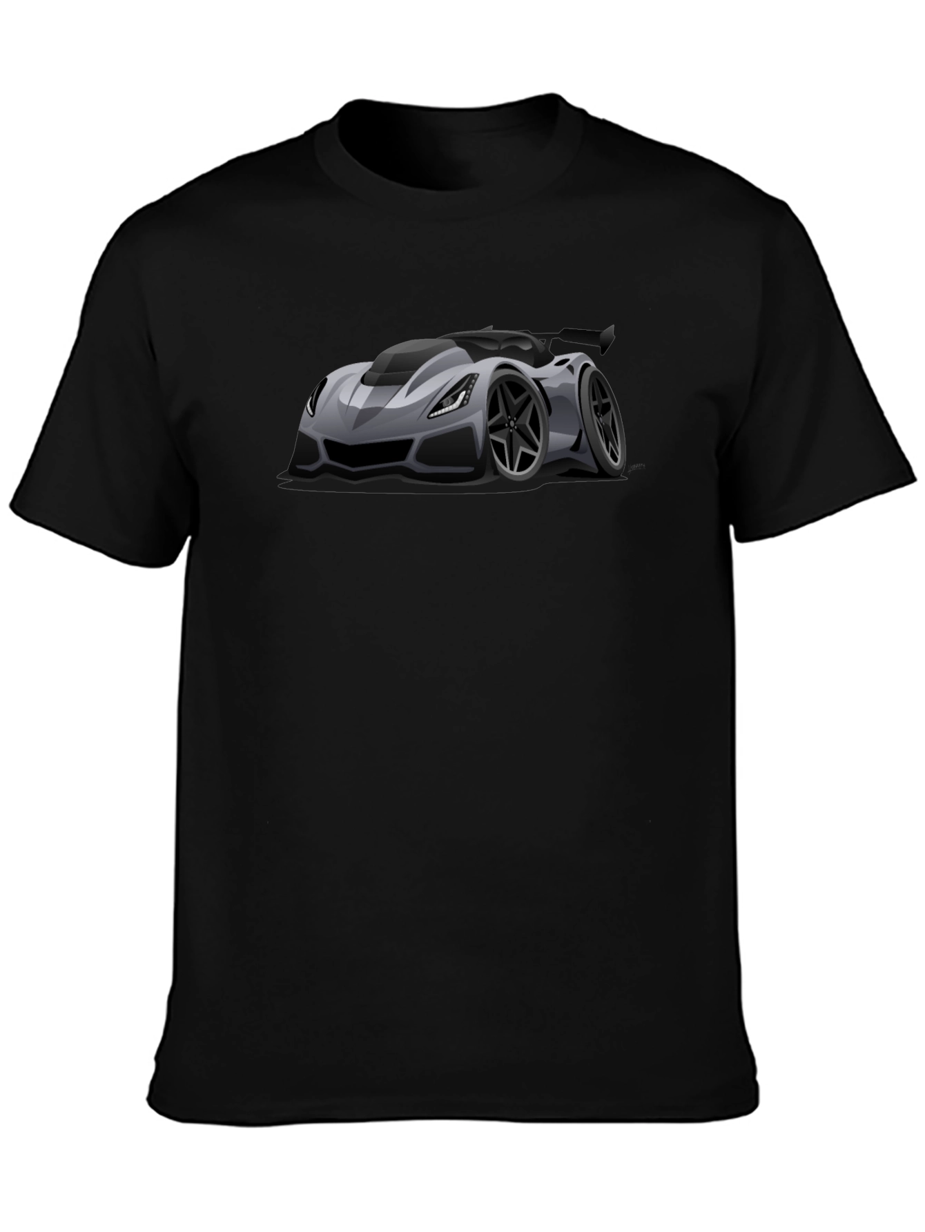 Car T-Shirt - Black Modern Design