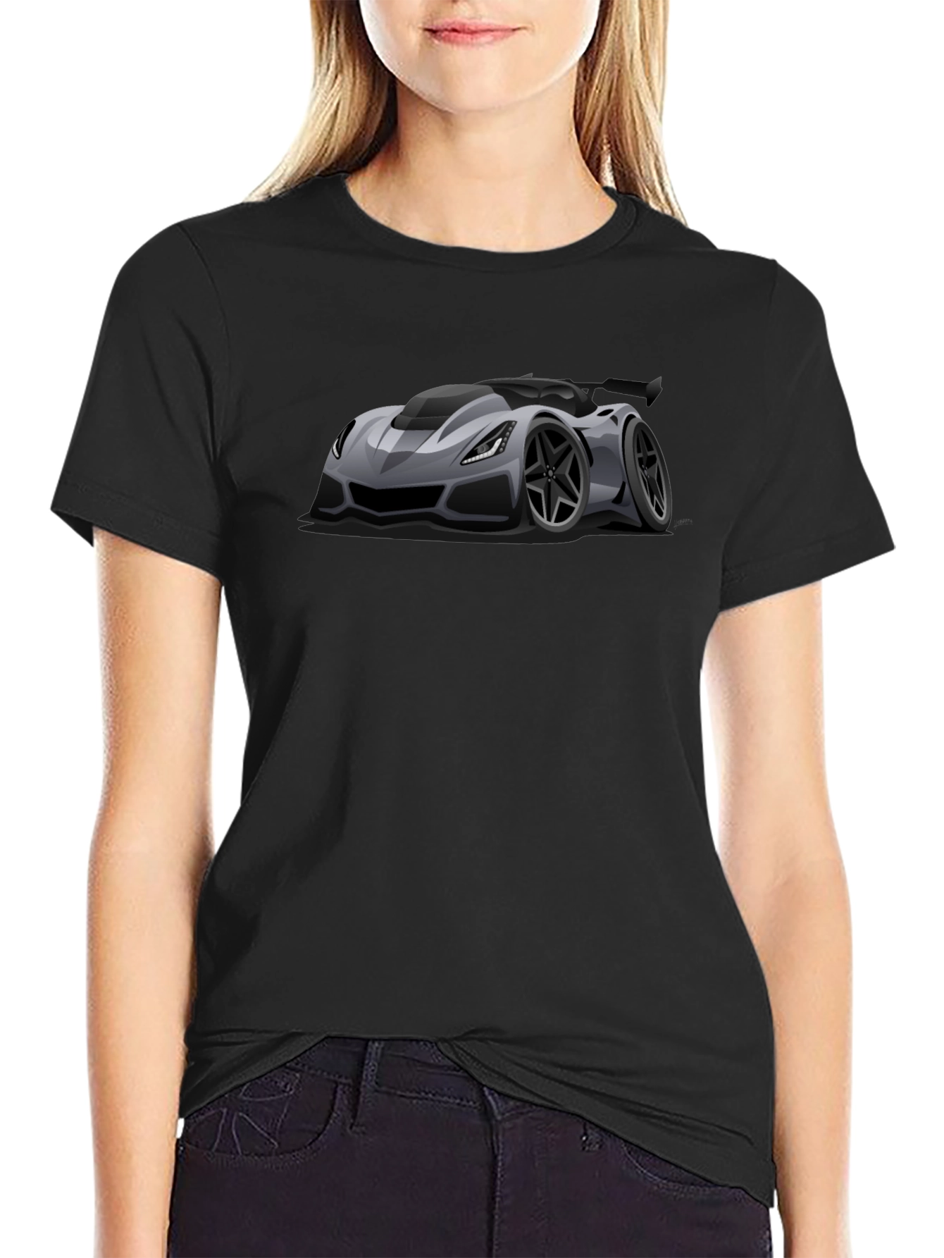 Car T-Shirt - Black Modern Design
