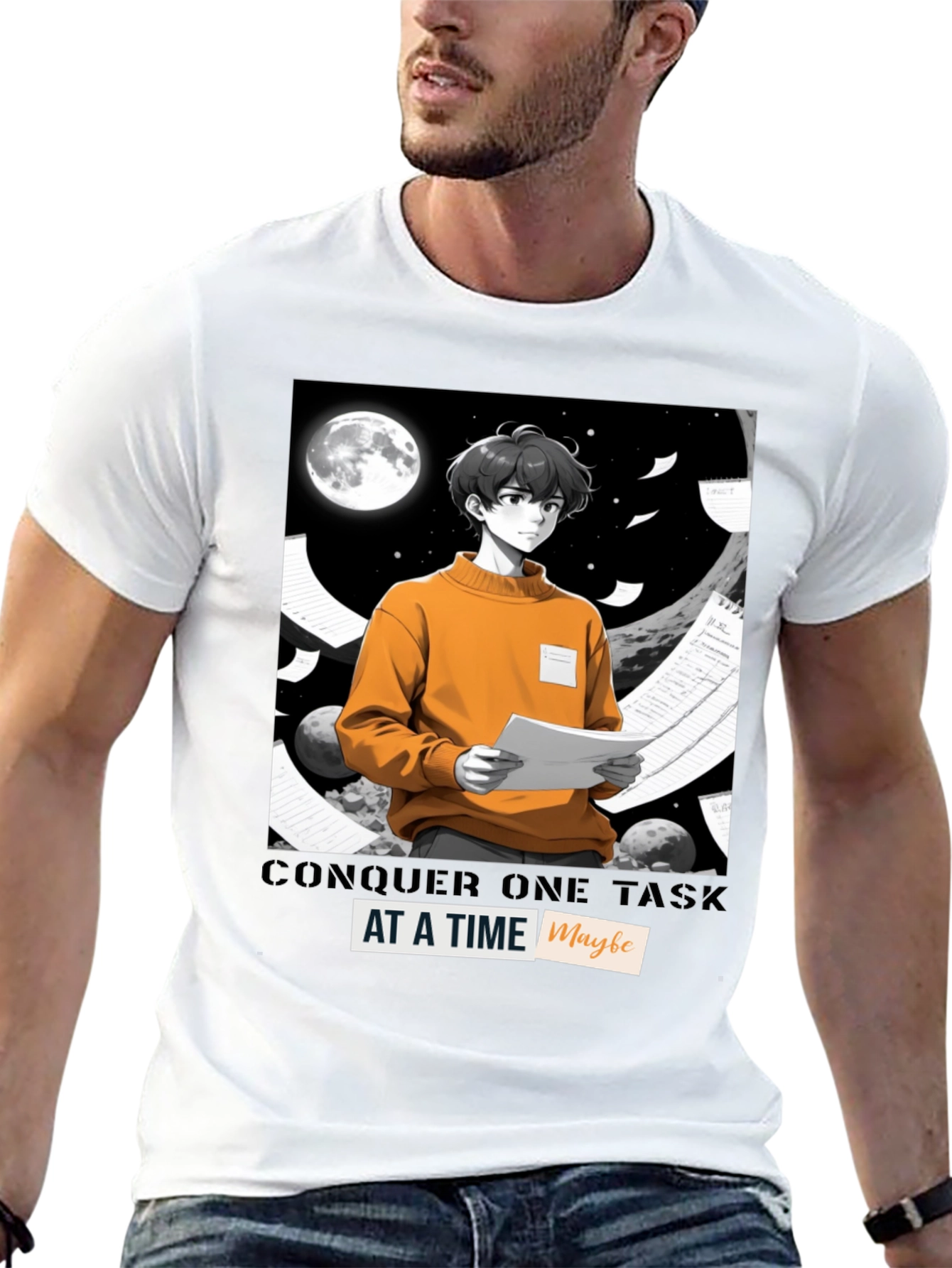 Conquer One Task at a Time Graphic Tee