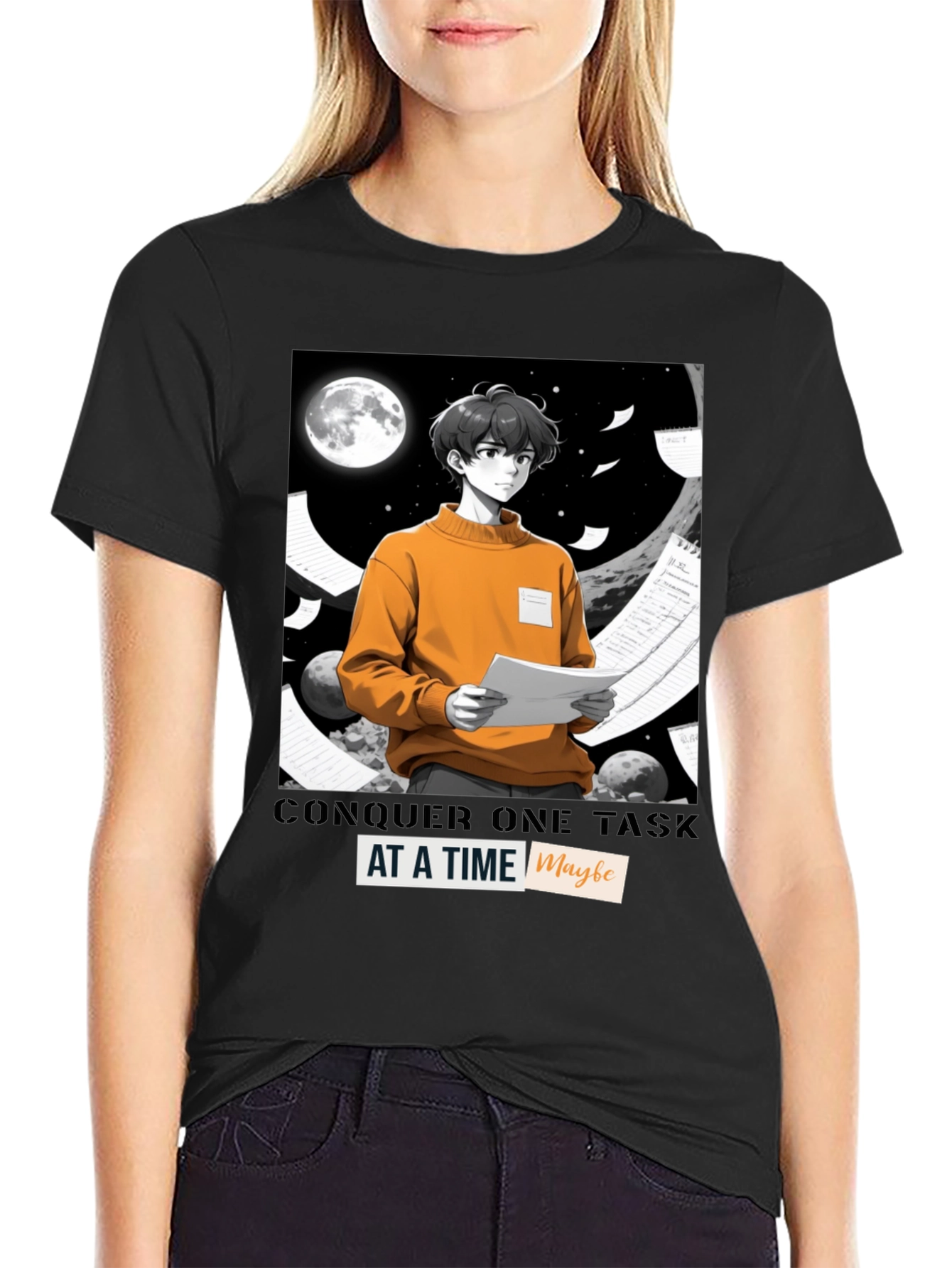 Conquer One Task at a Time Graphic Tee