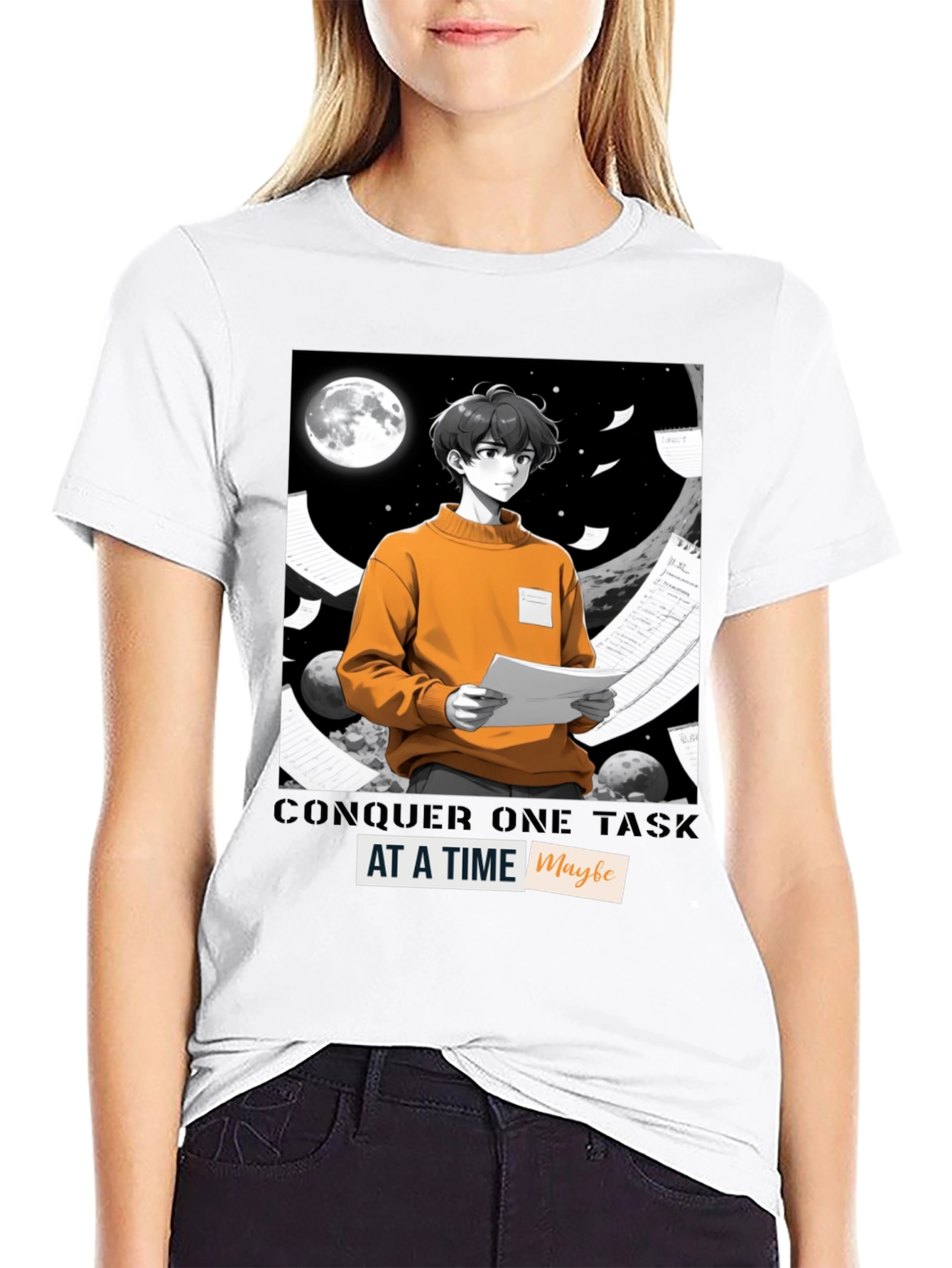 Conquer One Task at a Time Graphic Tee