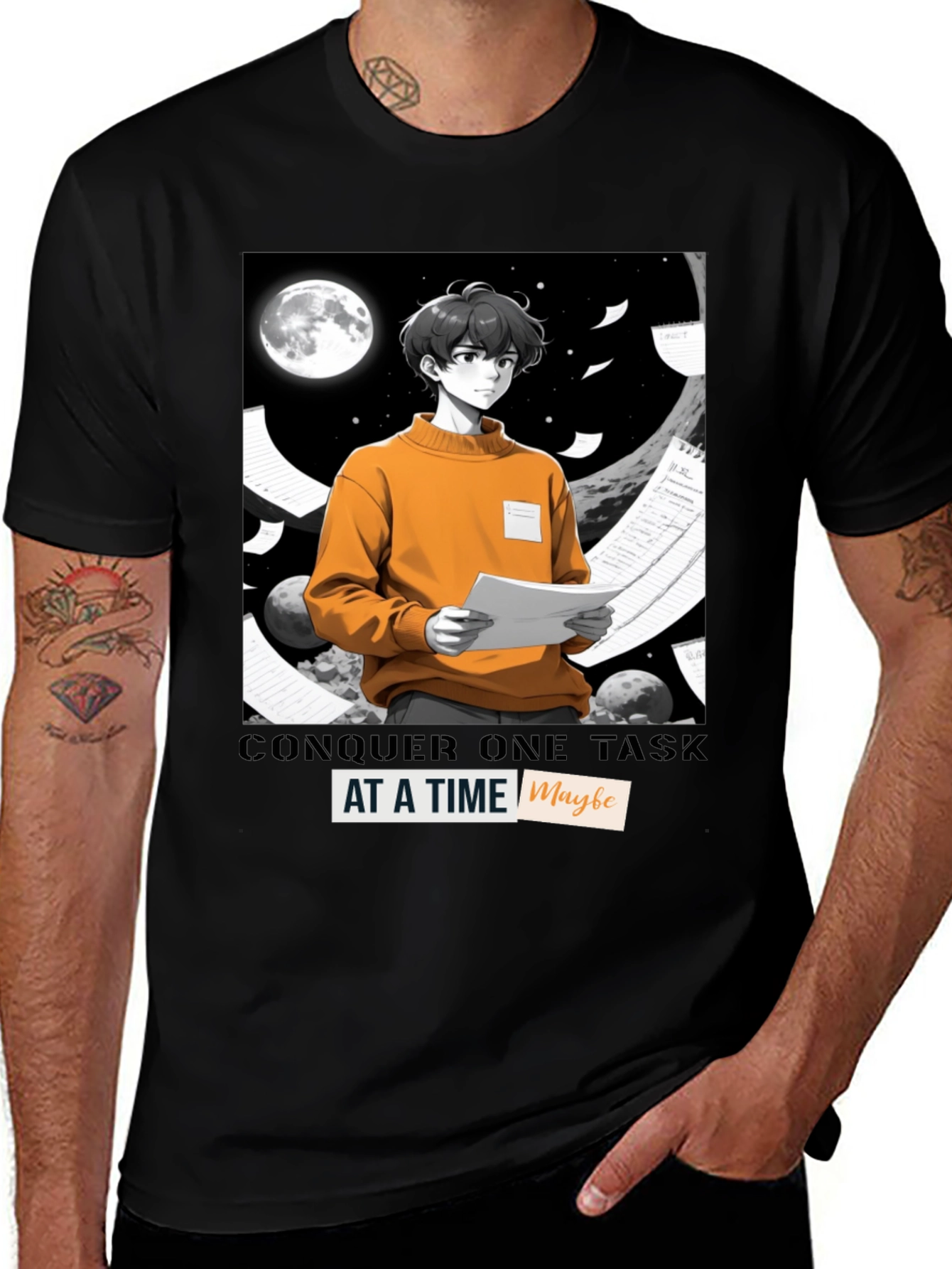 Conquer One Task at a Time Graphic Tee