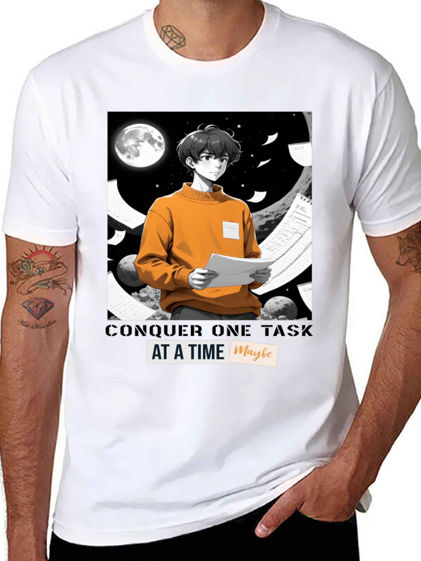 Conquer One Task at a Time Graphic Tee