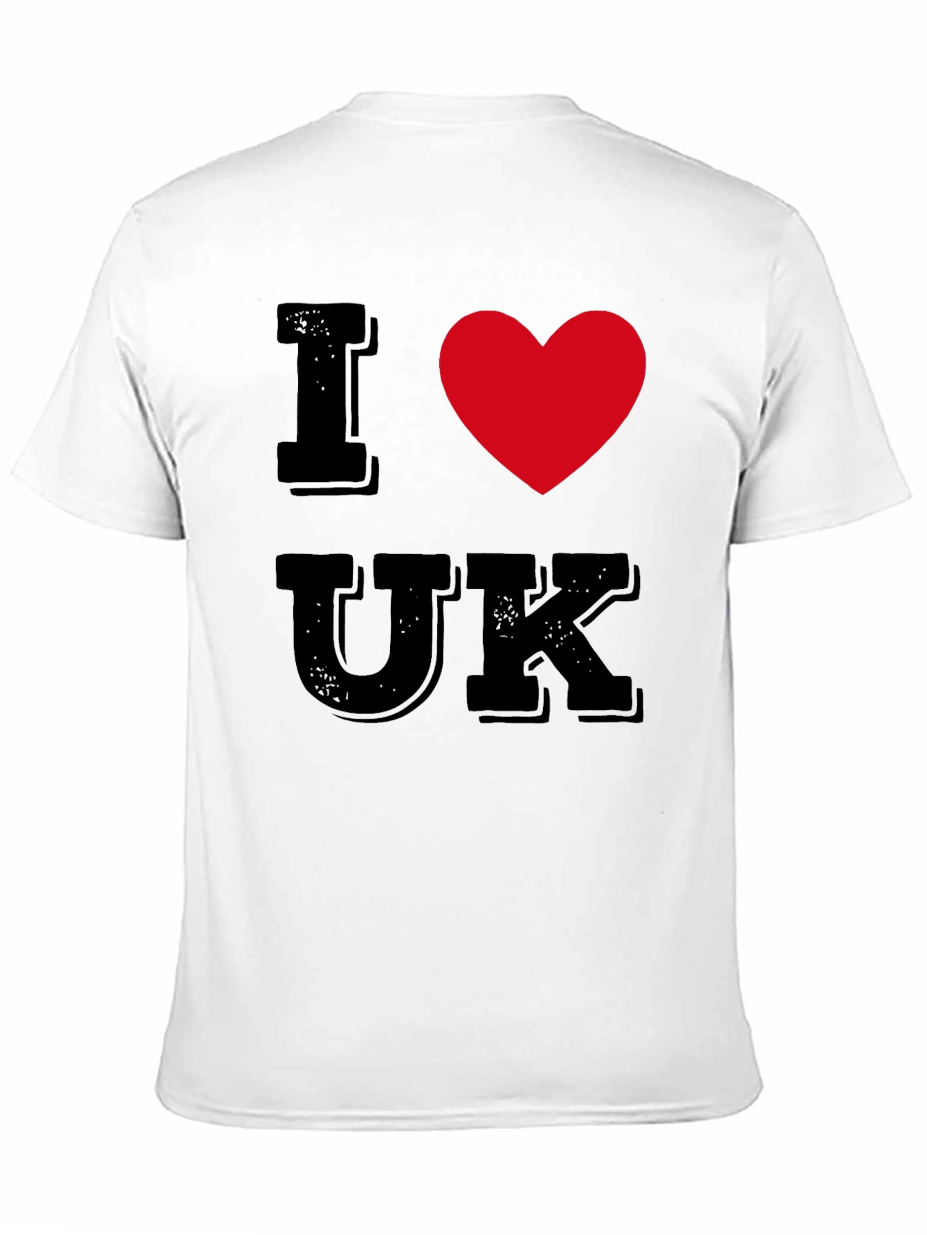 I Heart UK T-Shirt - Black Cotton Tee