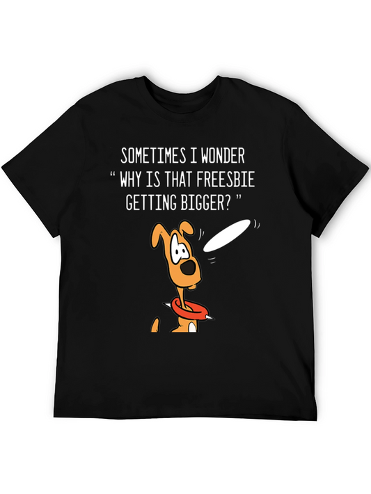 Funny Dog Frisbee T-Shirt -  Getting Bigger?
