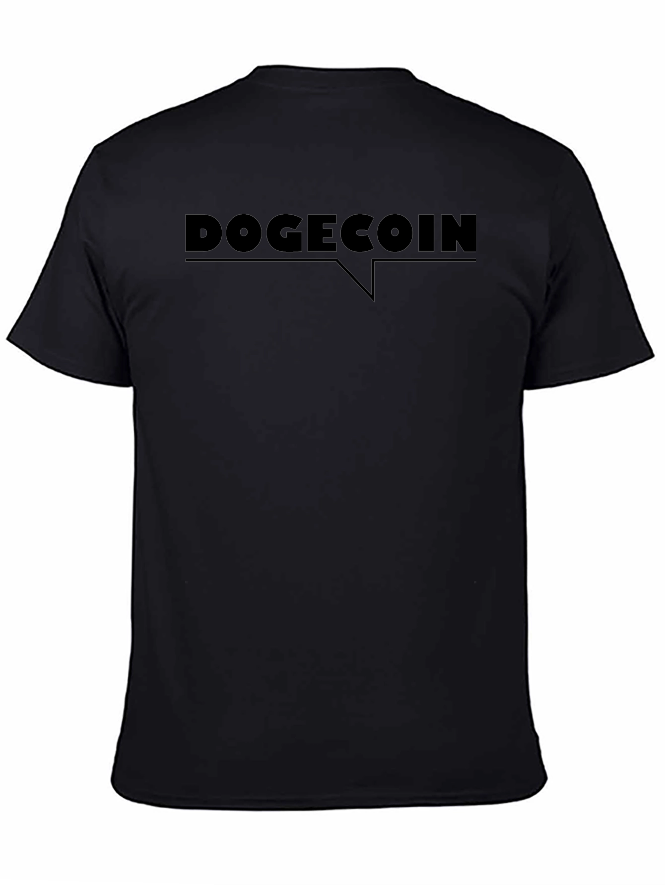 DogeCoin Black T-Shirt - Crypto Fashion