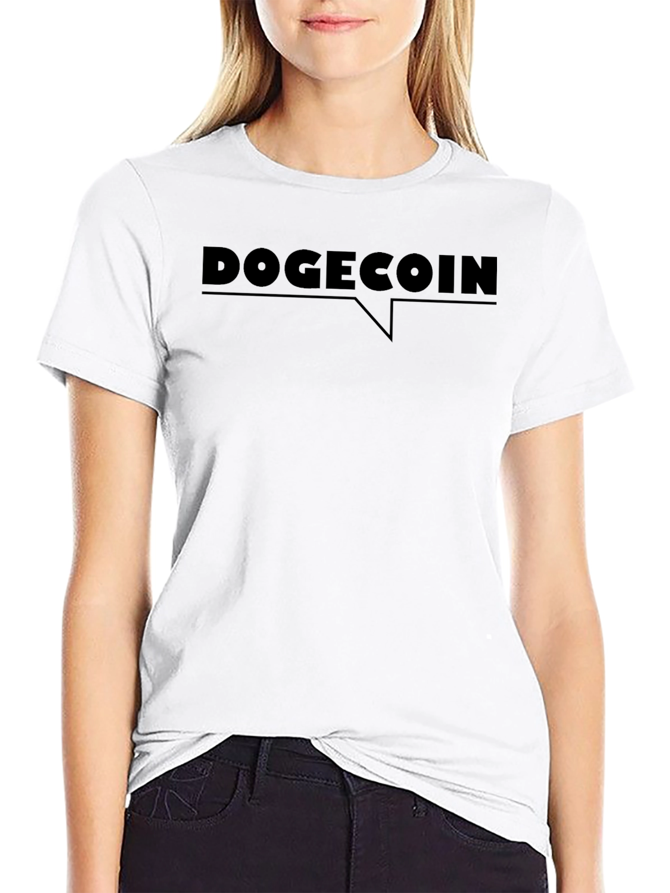 DogeCoin Black T-Shirt - Crypto Fashion