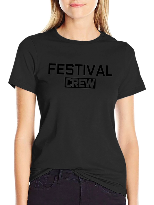 Festival Crew T-Shirt - Black Graphic Tee