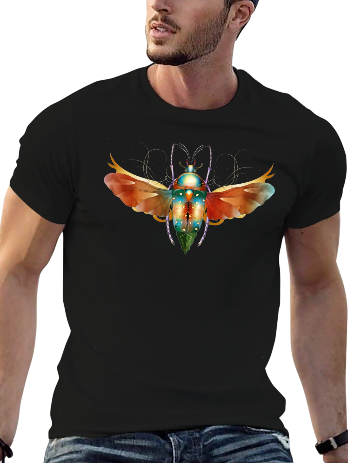 Bug Graphic Tee - Mens Black T-Shirt