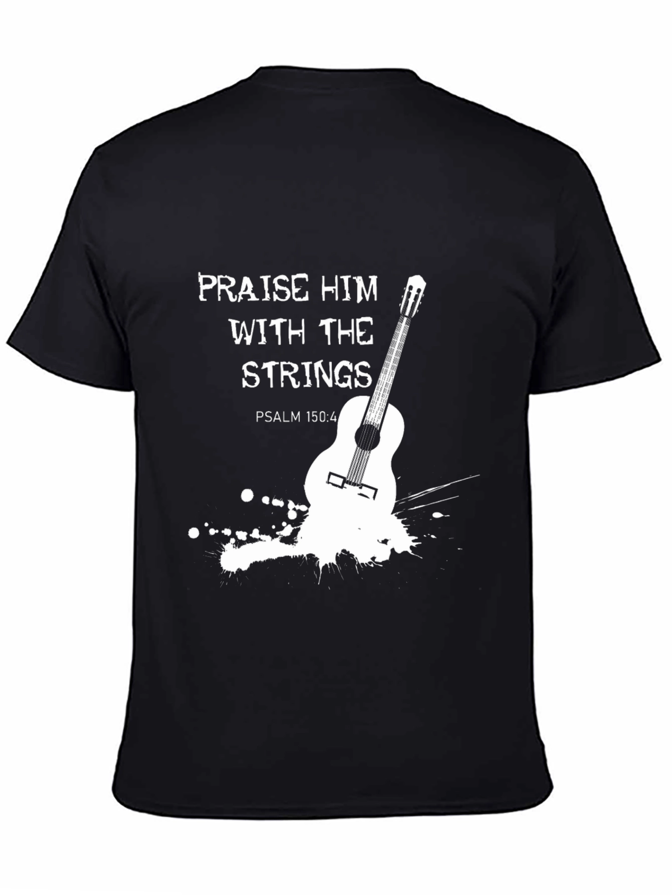 Praise Him Guitar T-Shirt - Christian Music Tee