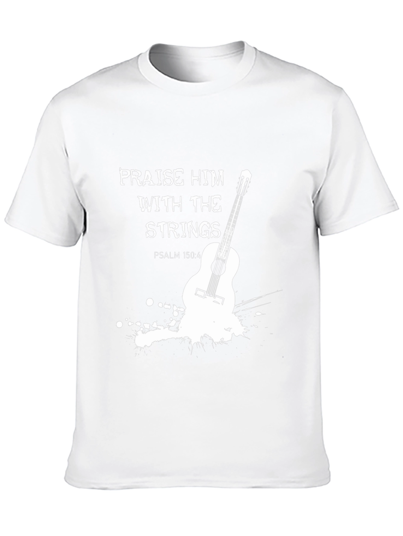 Praise Him Guitar T-Shirt - Christian Music Tee