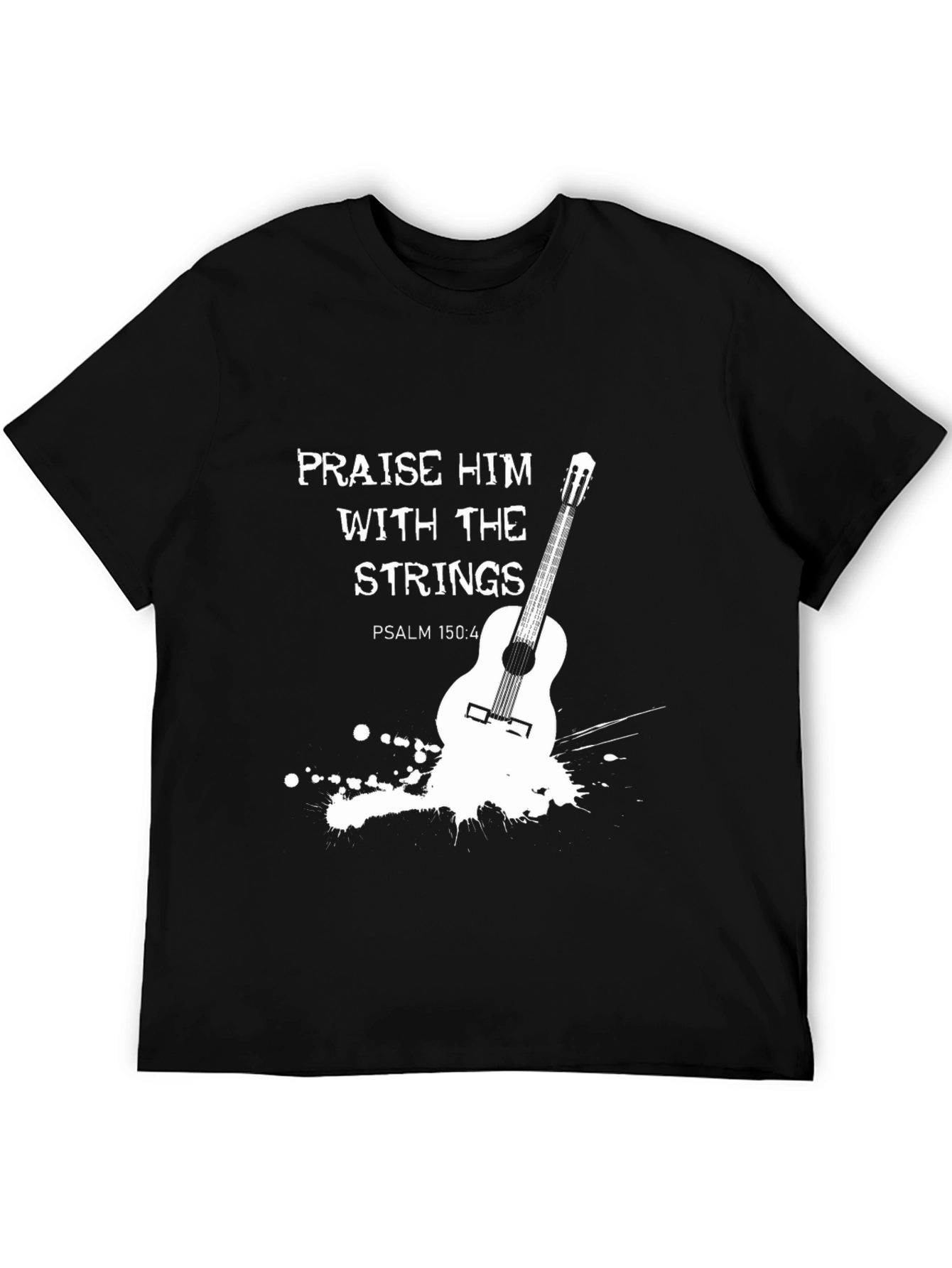 Praise Him Guitar T-Shirt - Christian Music Tee