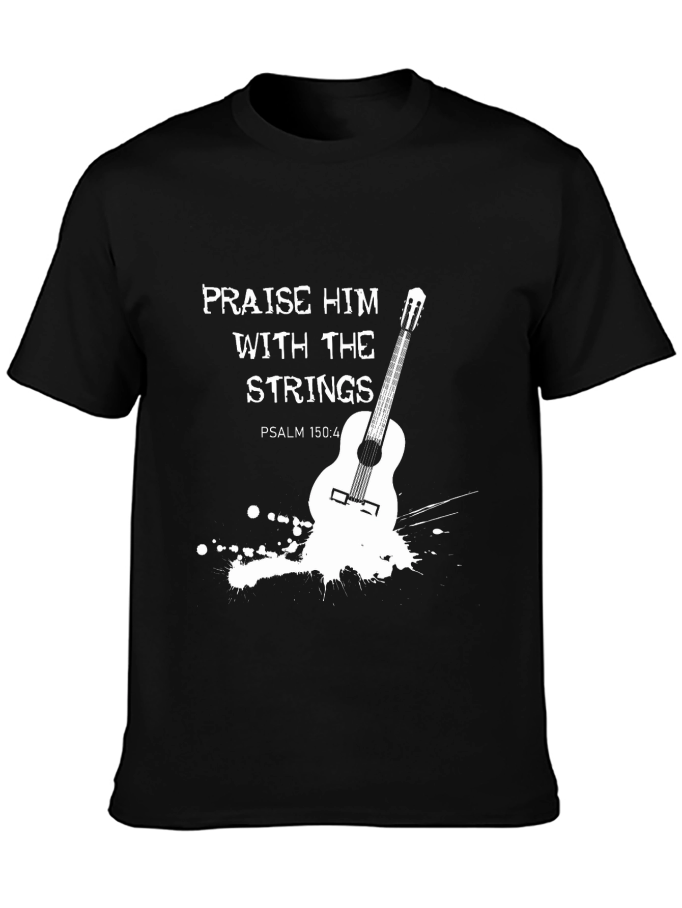 Praise Him Guitar T-Shirt - Christian Music Tee