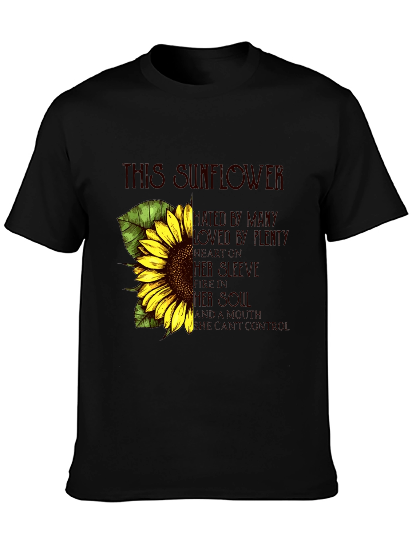 Sunflower Graphic Print Tee - Expressive Style