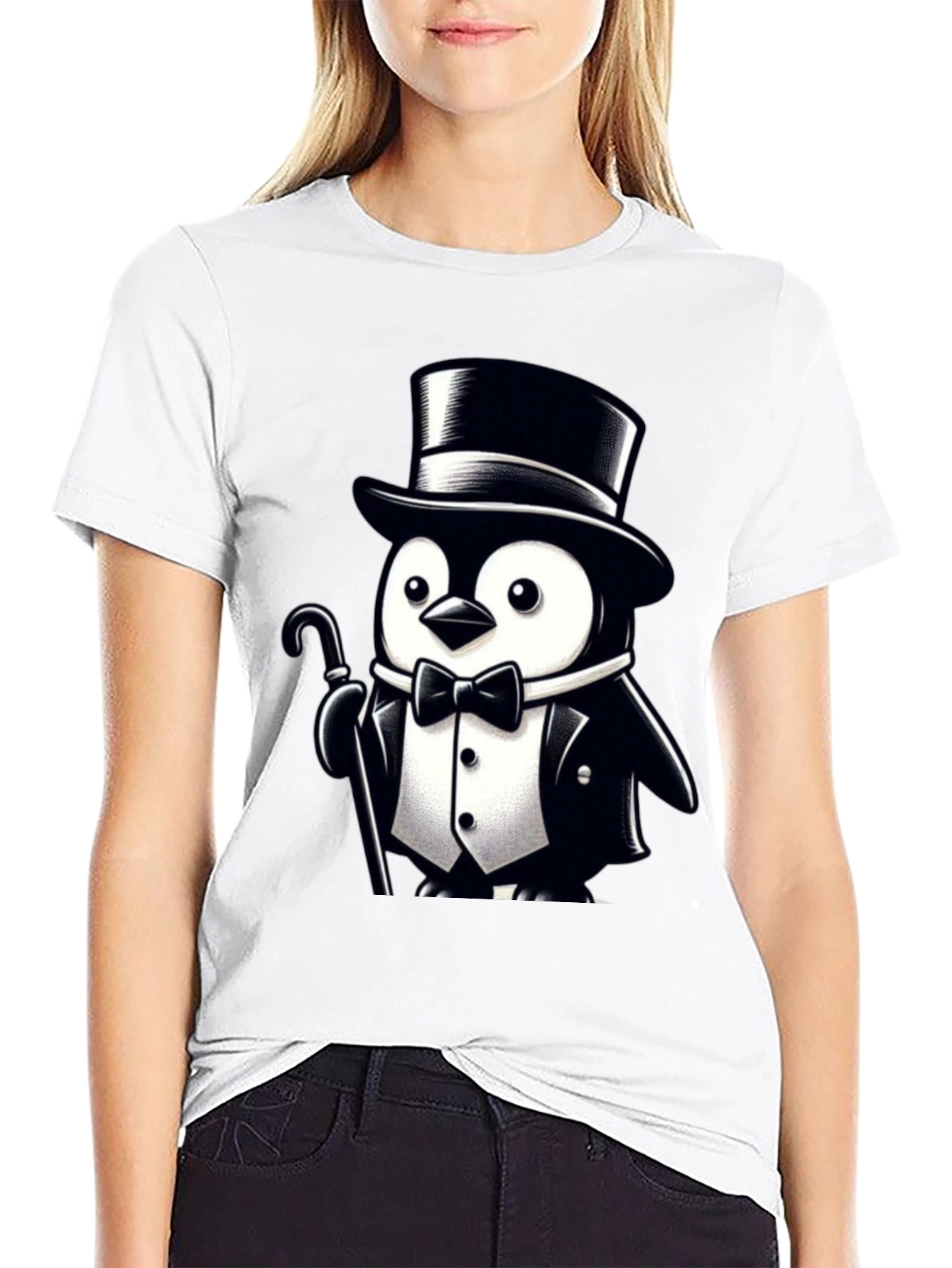 Penguin Tuxedo Graphic Tee - Classy Cool