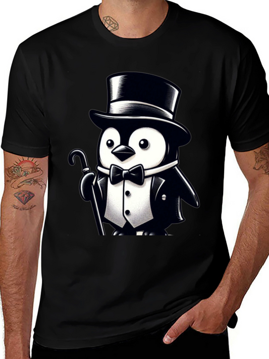 Penguin Tuxedo Graphic Tee - Classy Cool