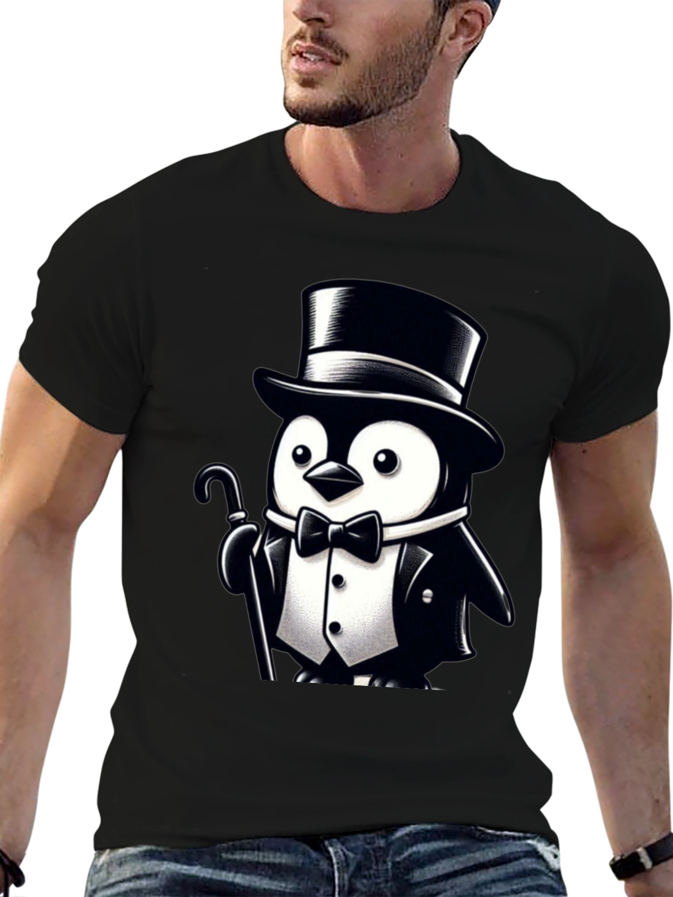 Penguin Tuxedo Graphic Tee - Classy Cool