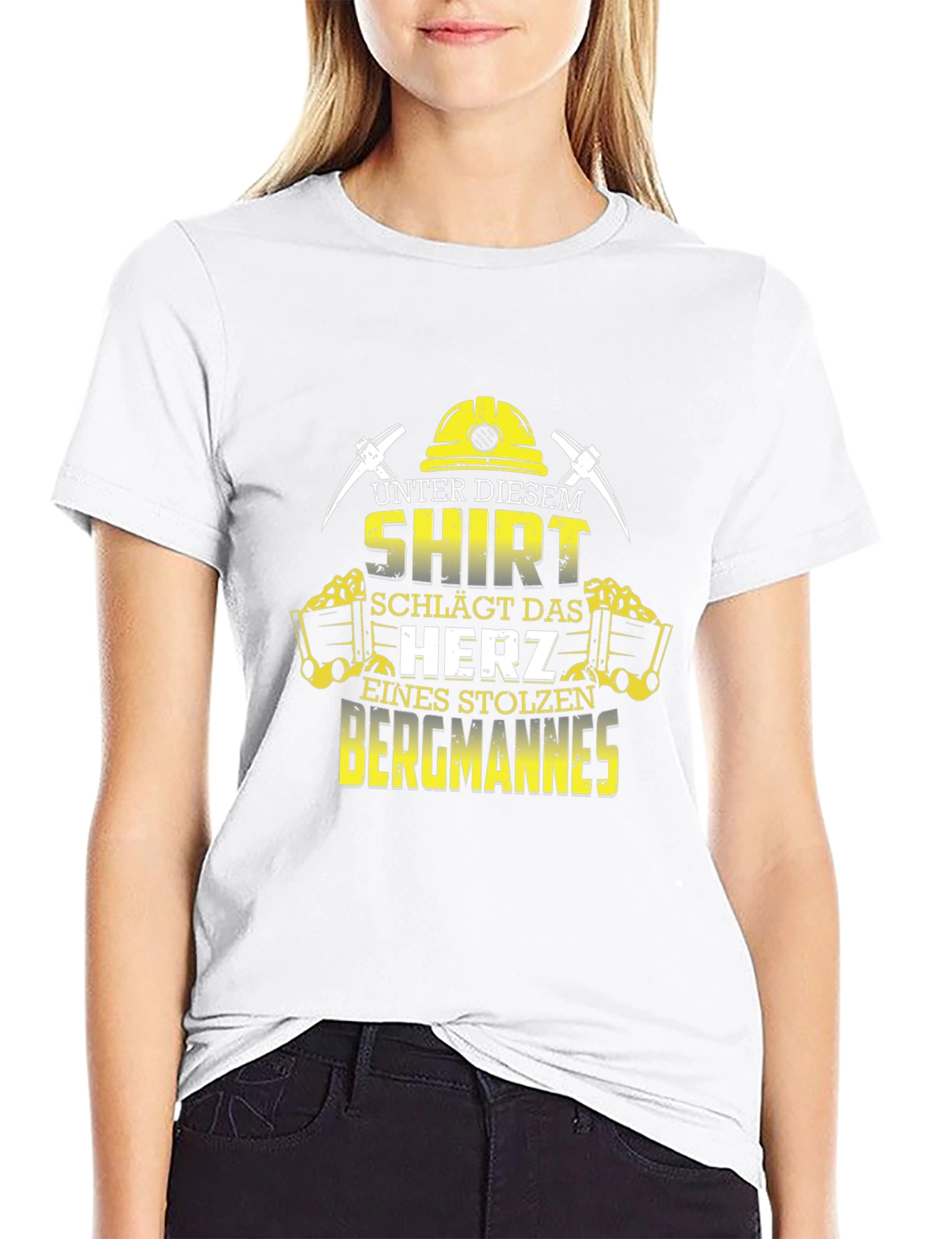 Miner Pride Black T-Shirt - Coal Miners Heart