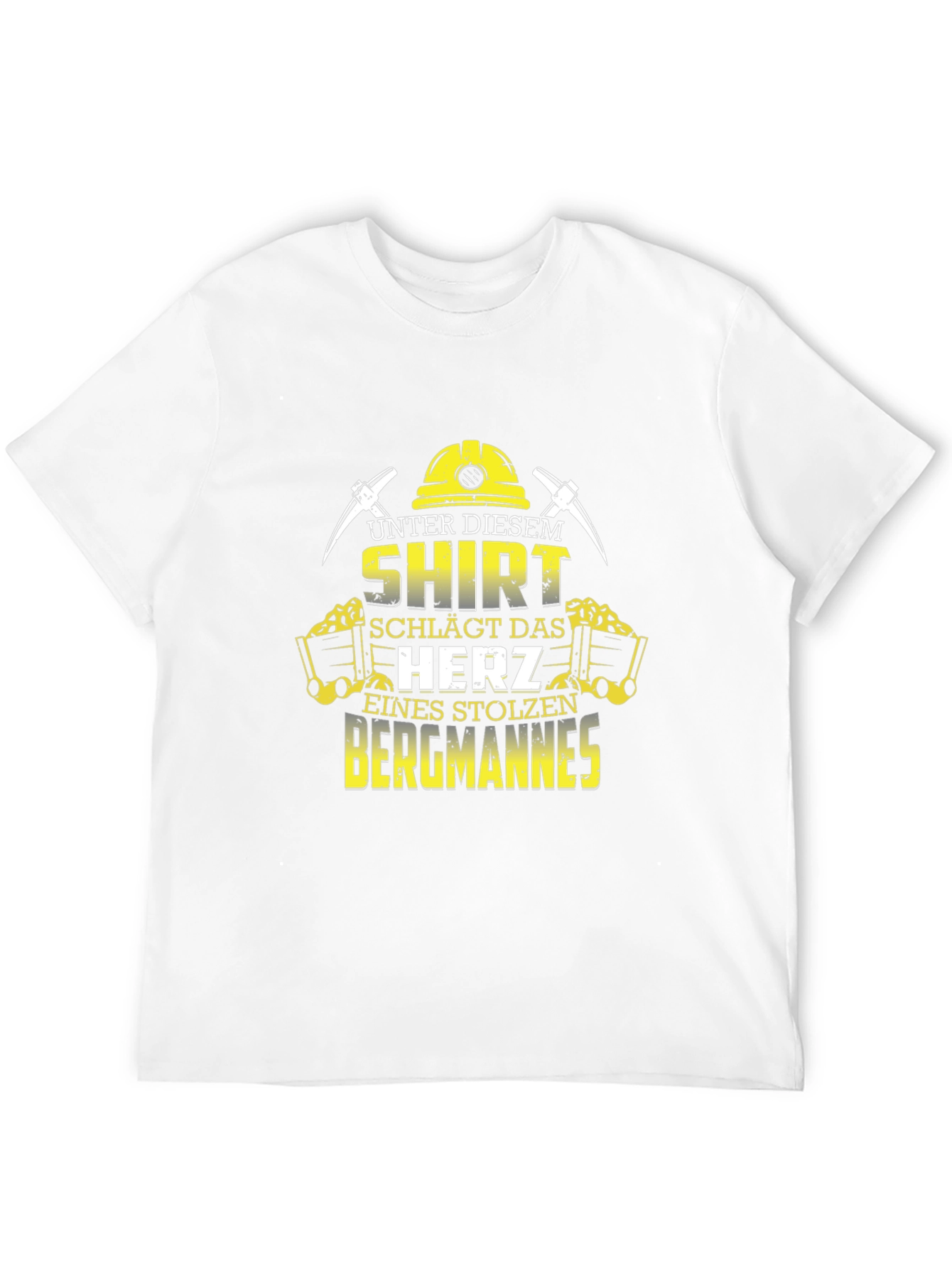 Miner Pride Black T-Shirt - Coal Miners Heart