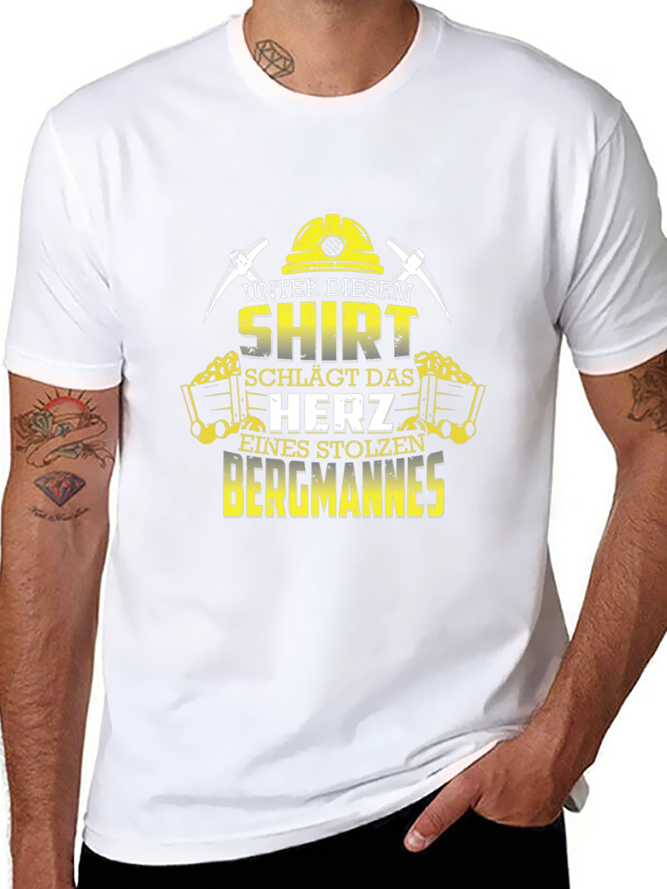 Miner Pride Black T-Shirt - Coal Miners Heart